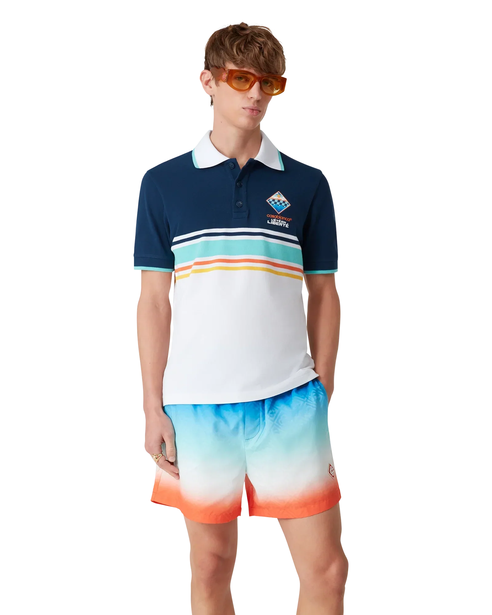 The L'été En Liberté Polo Shirt | Casablanca Paris | Image 4