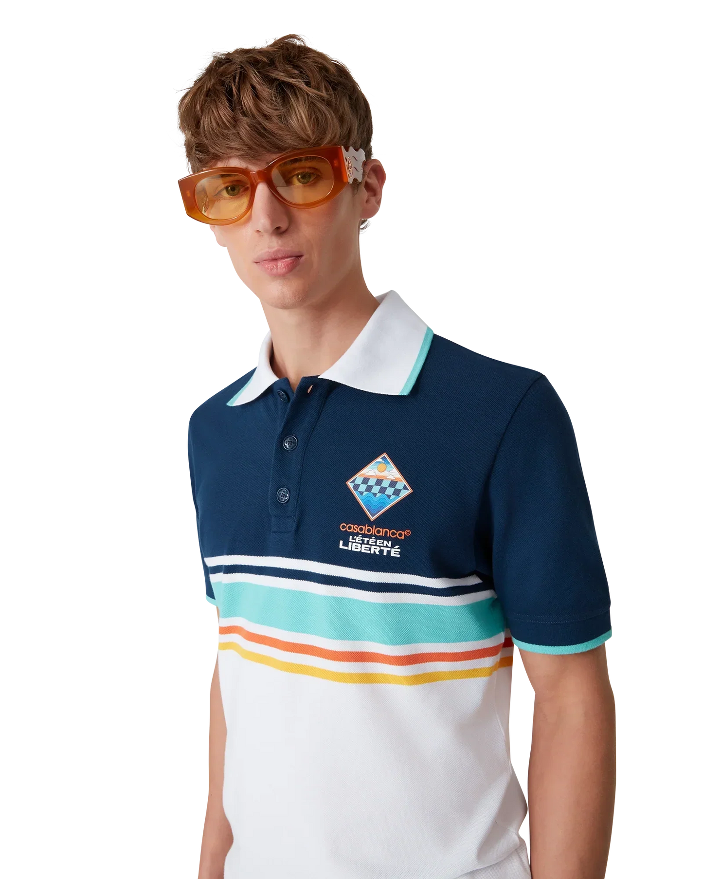 The L'été En Liberté Polo Shirt | Casablanca Paris | Image 5