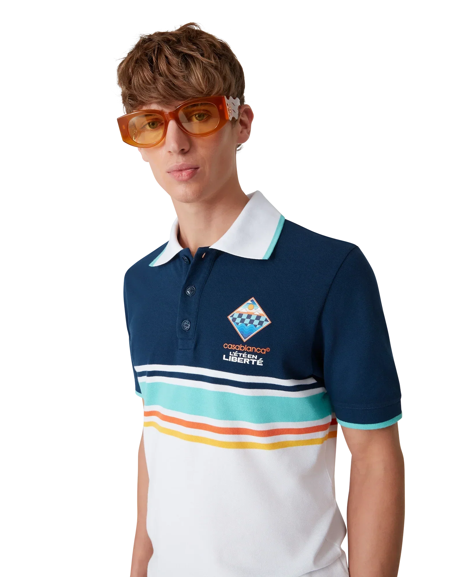 The L'été En Liberté Polo Shirt | Casablanca Paris | Image 5