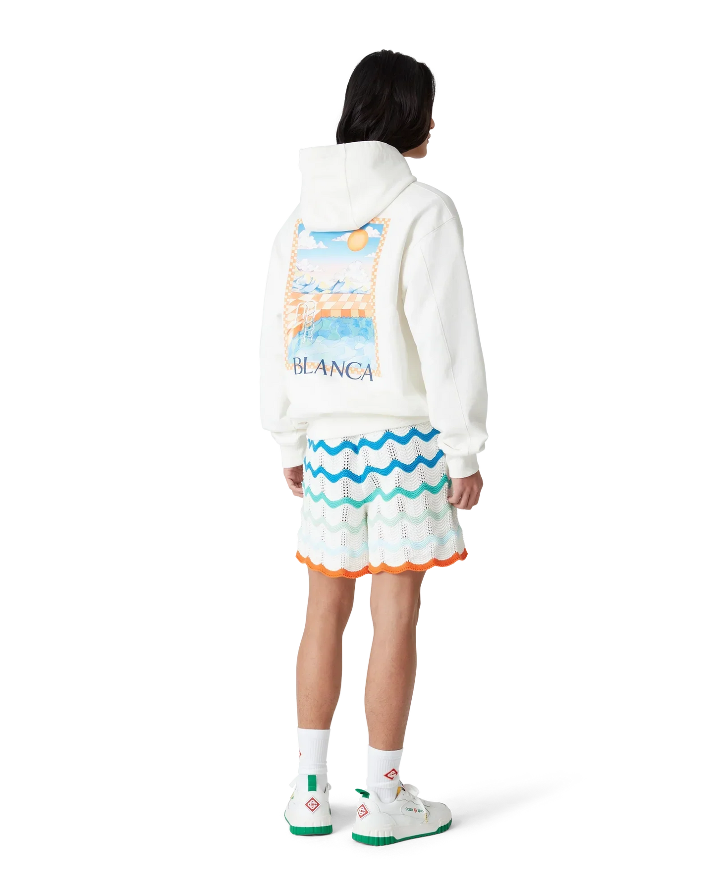 Surreal Pool Hooded Sweatshirt | Casablanca Paris | Image 3