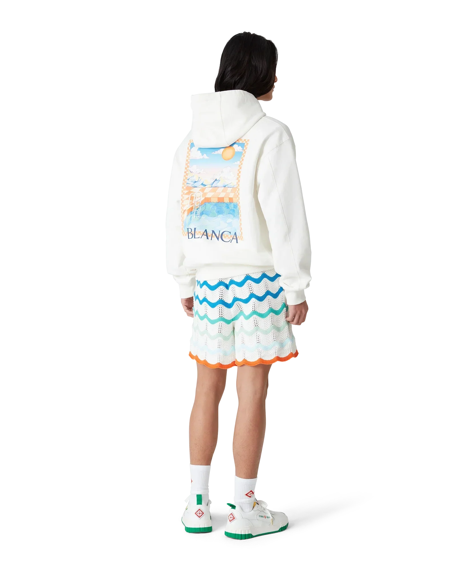 Surreal Pool Hooded Sweatshirt | Casablanca Paris | Image 3