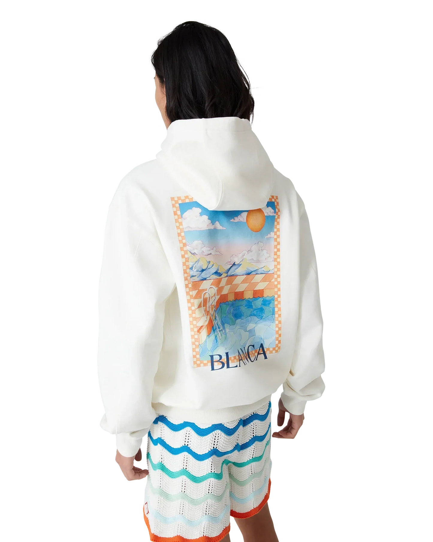Surreal Pool Hooded Sweatshirt | Casablanca Paris | Image 4
