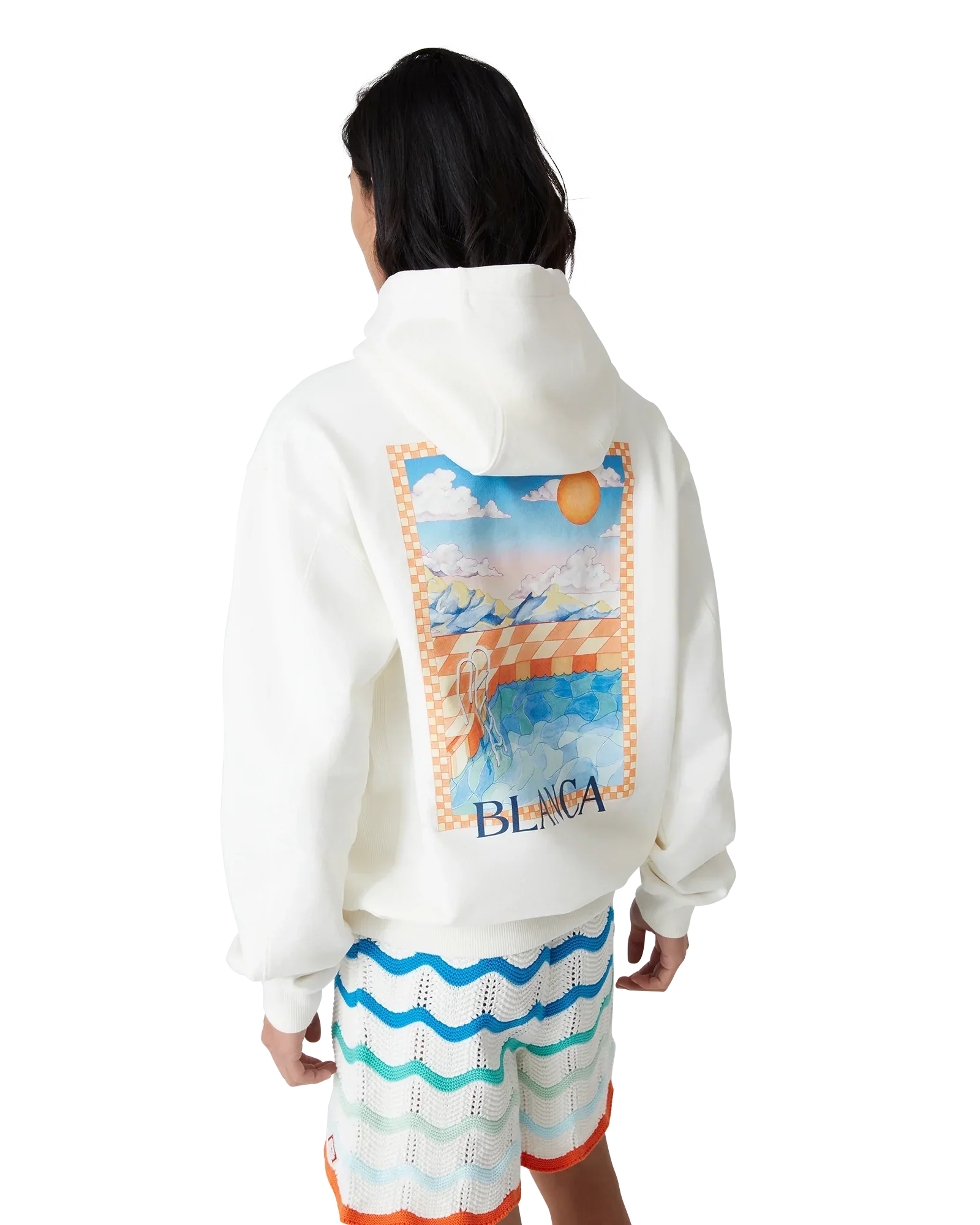 Surreal Pool Hooded Sweatshirt | Casablanca Paris | Image 4