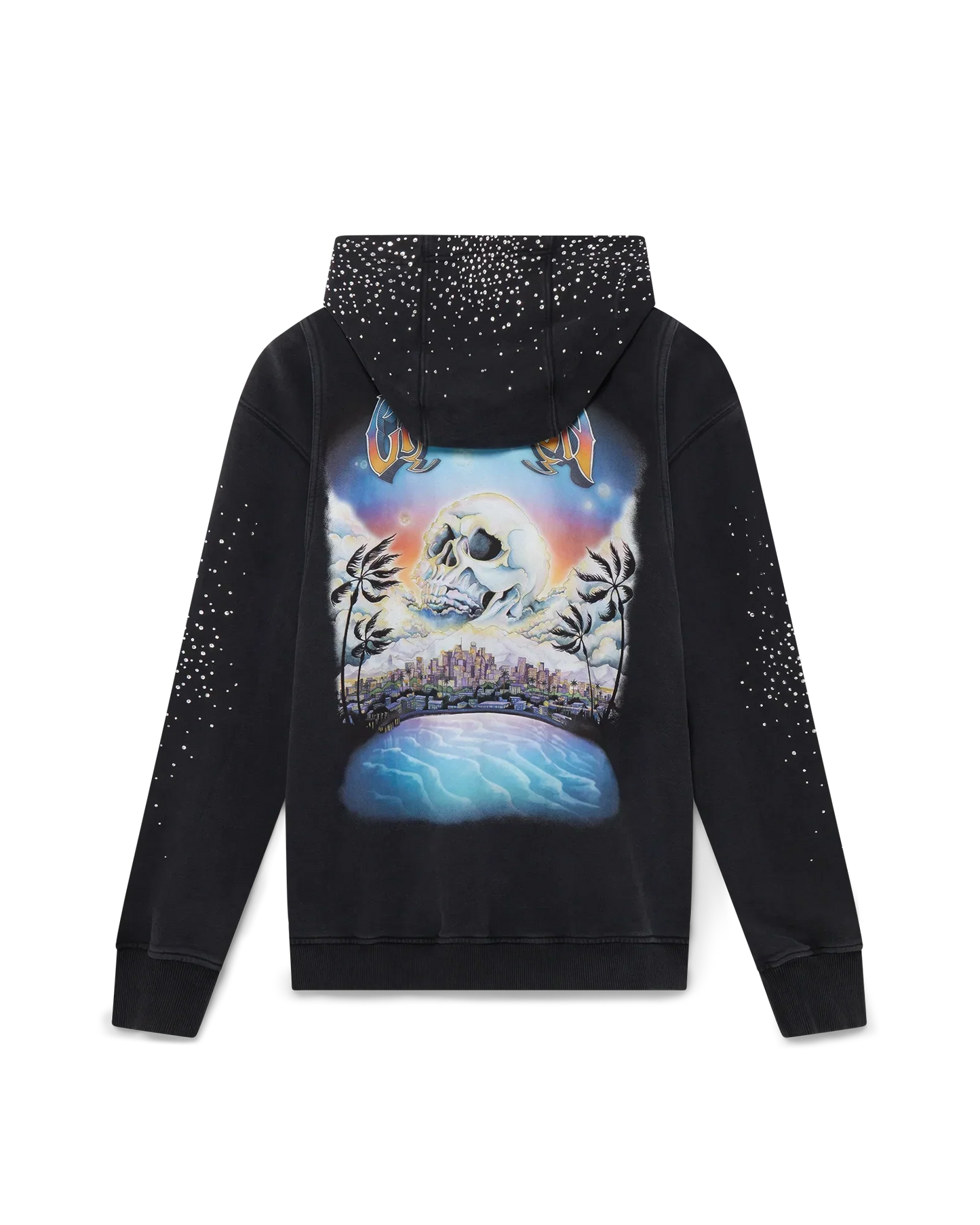 La Prémonition Crystal Embellished Zip Hooded Sweatshirt | Casablanca Paris | Image 1