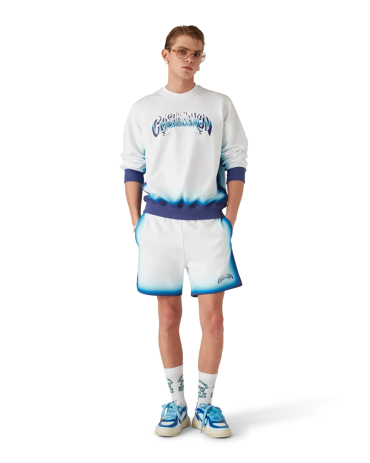 Blue Fade Sweatshirt | Casablanca Paris | Image 2