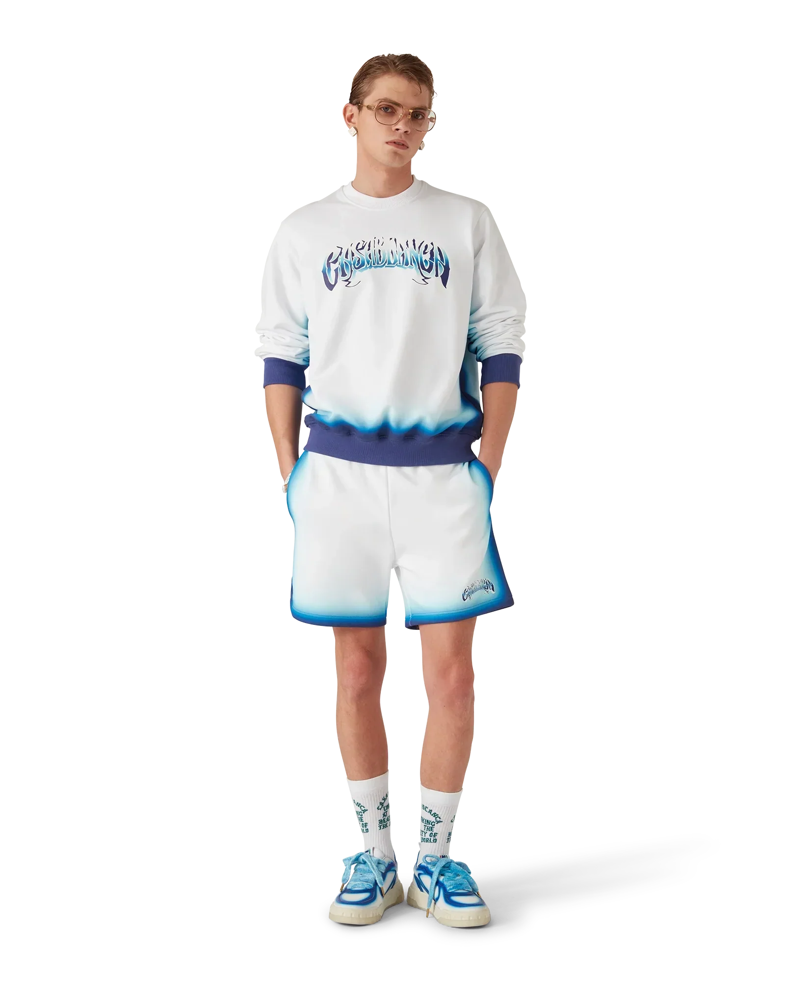 Blue Fade Sweatshirt | Casablanca Paris | Image 2