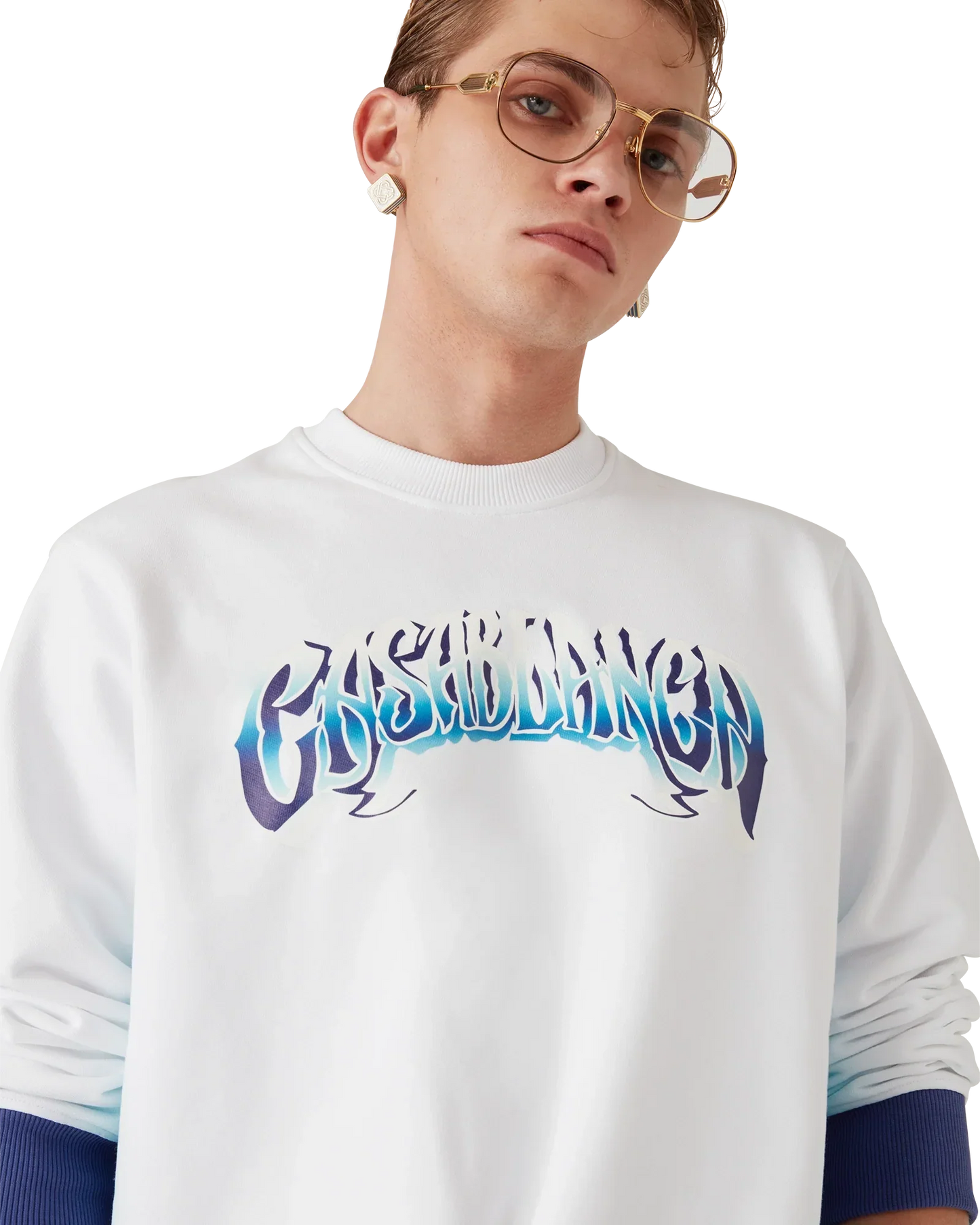 Blue Fade Sweatshirt | Casablanca Paris | Image 5