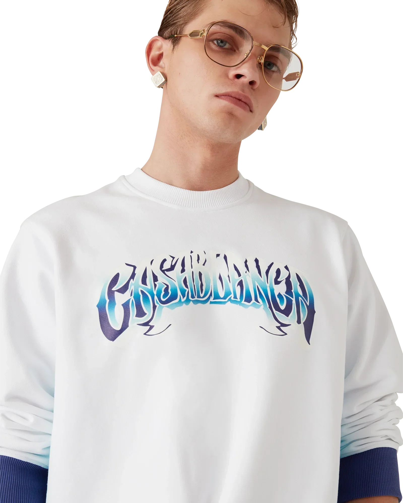Blue Fade Sweatshirt | Casablanca Paris | Image 5