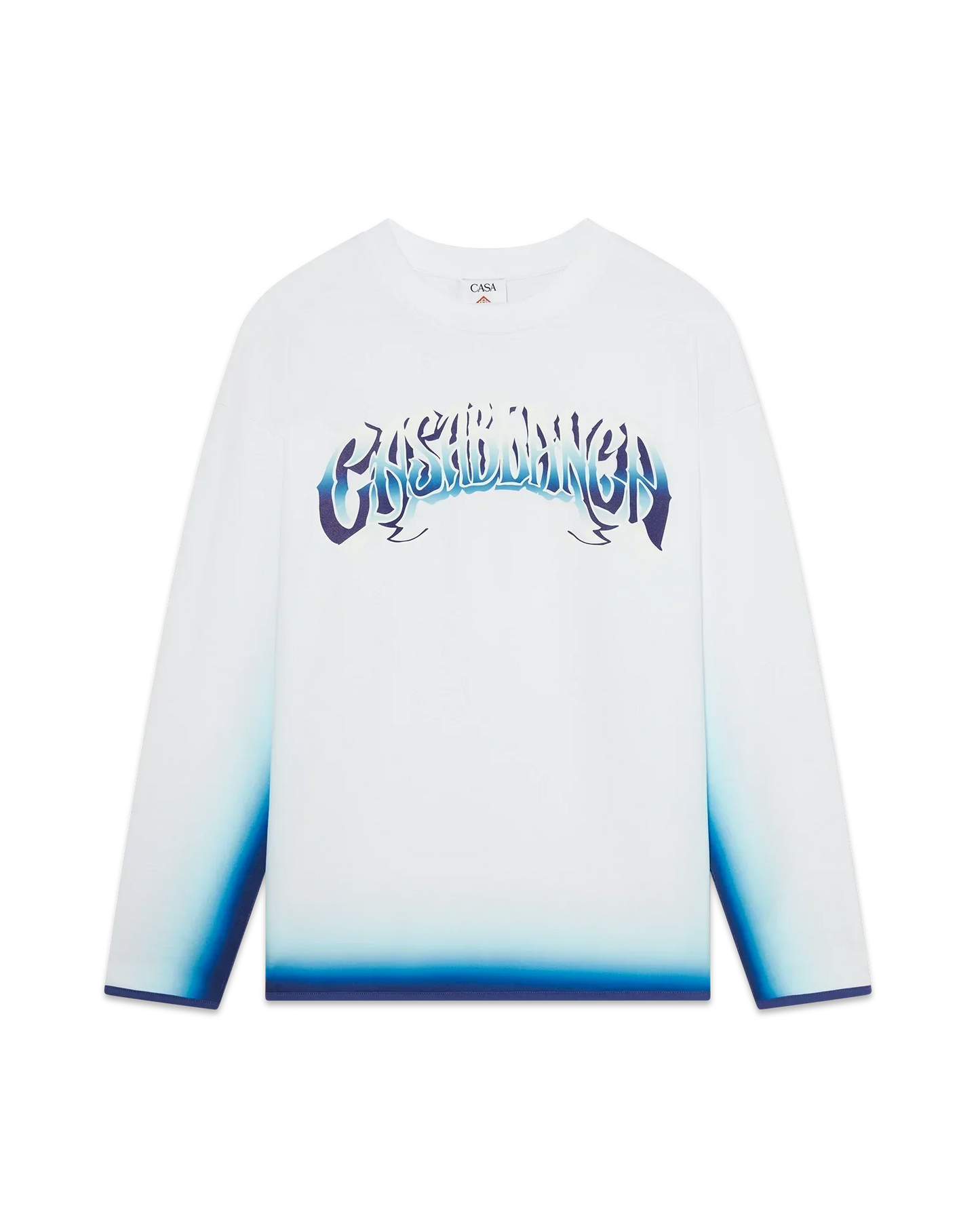 Blue Fade Long Sleeve T-Shirt | Casablanca Paris | Image 1