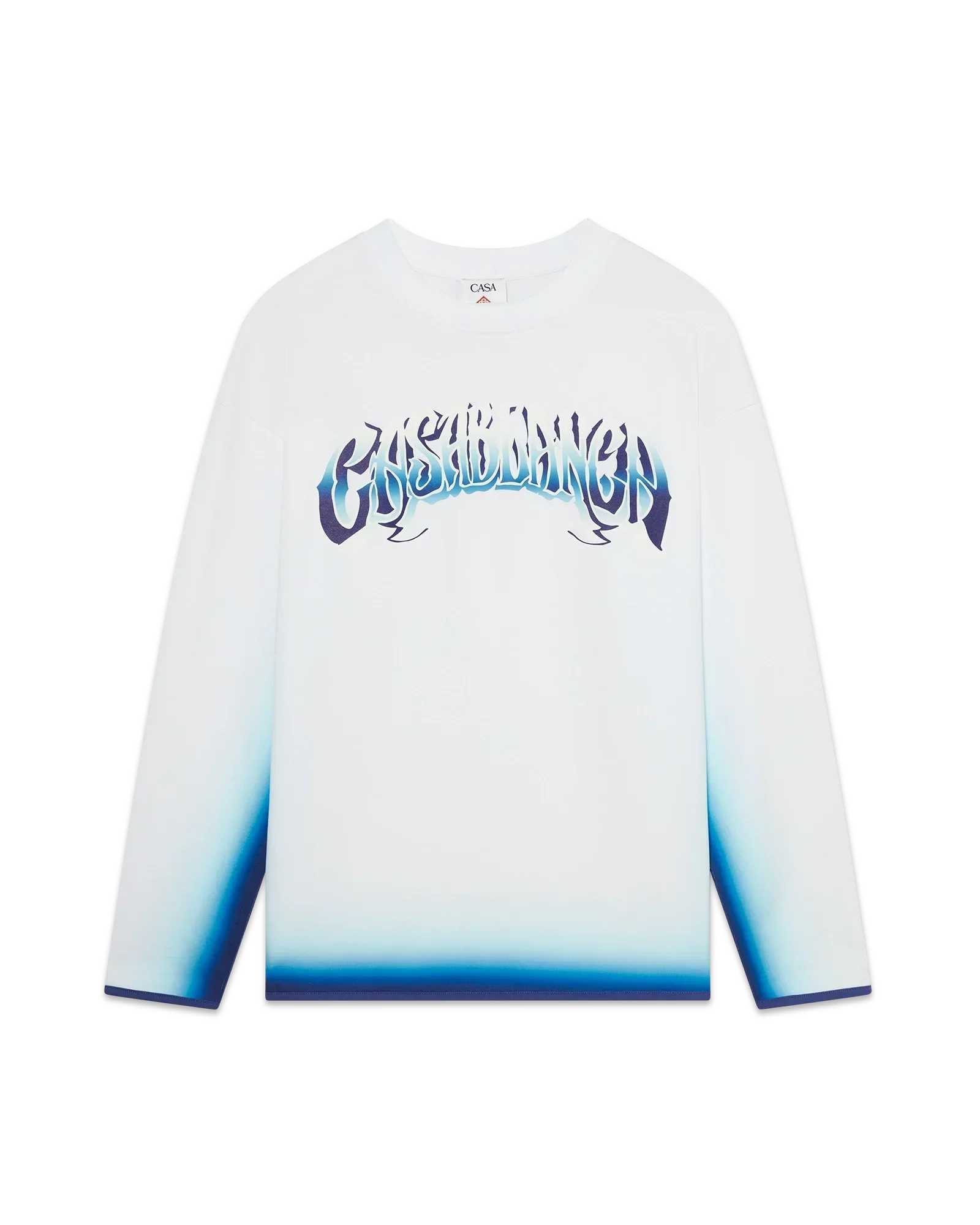 Blue Fade Long Sleeve T-Shirt | Casablanca Paris | Image 1