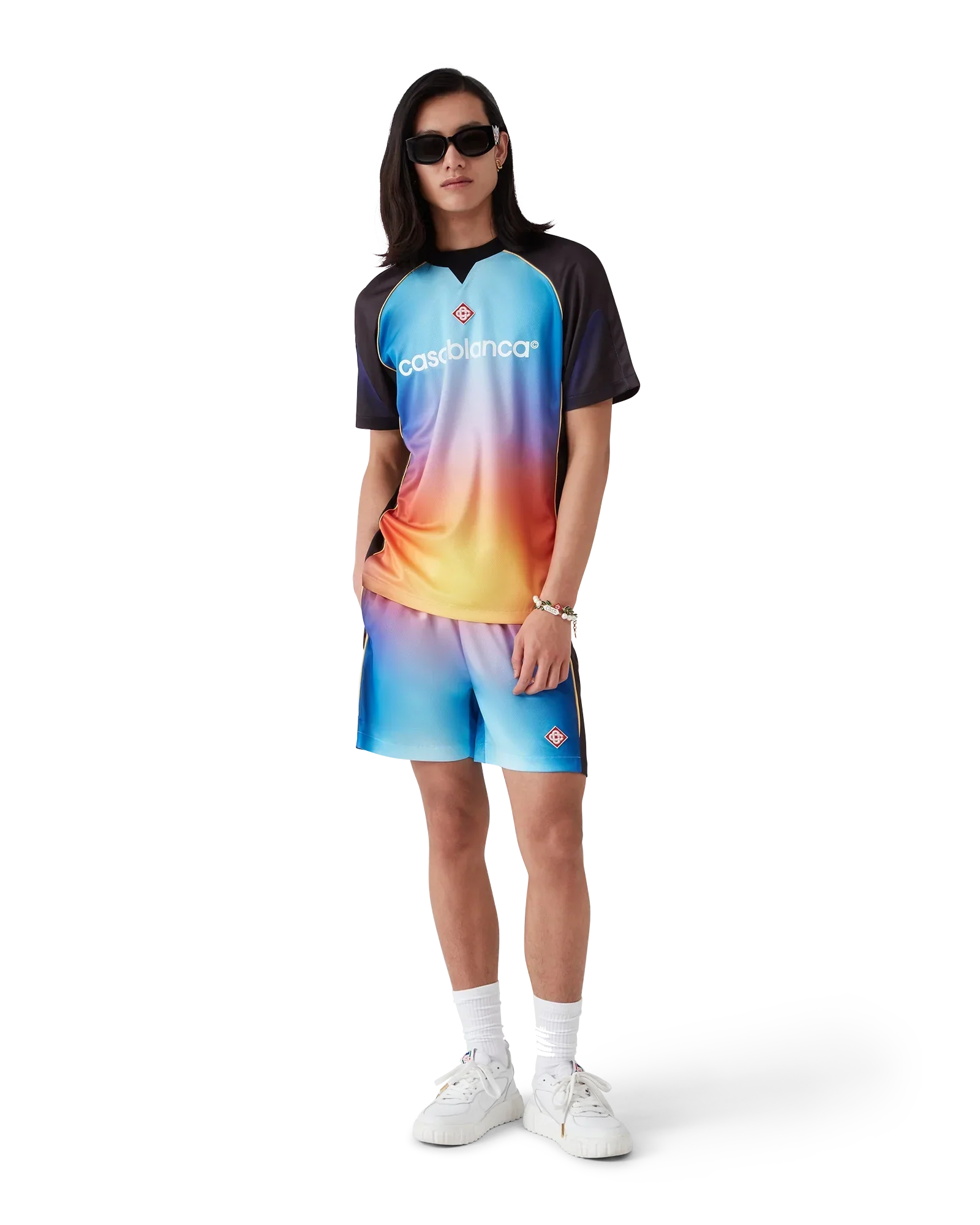 Gradient Short Sleeve Football Shirt | Casablanca Paris | Image 2