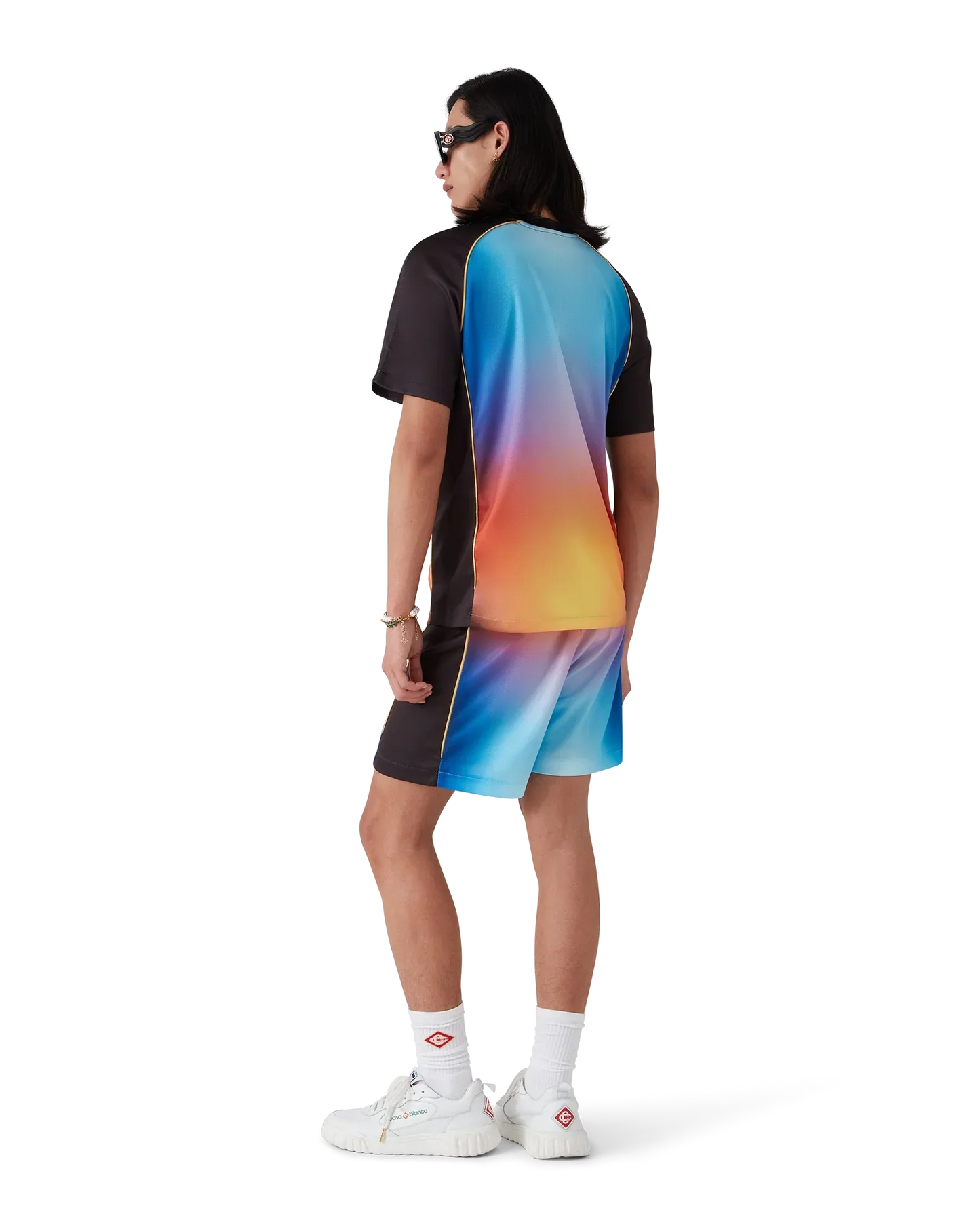 Gradient Short Sleeve Football Shirt | Casablanca Paris | Image 3