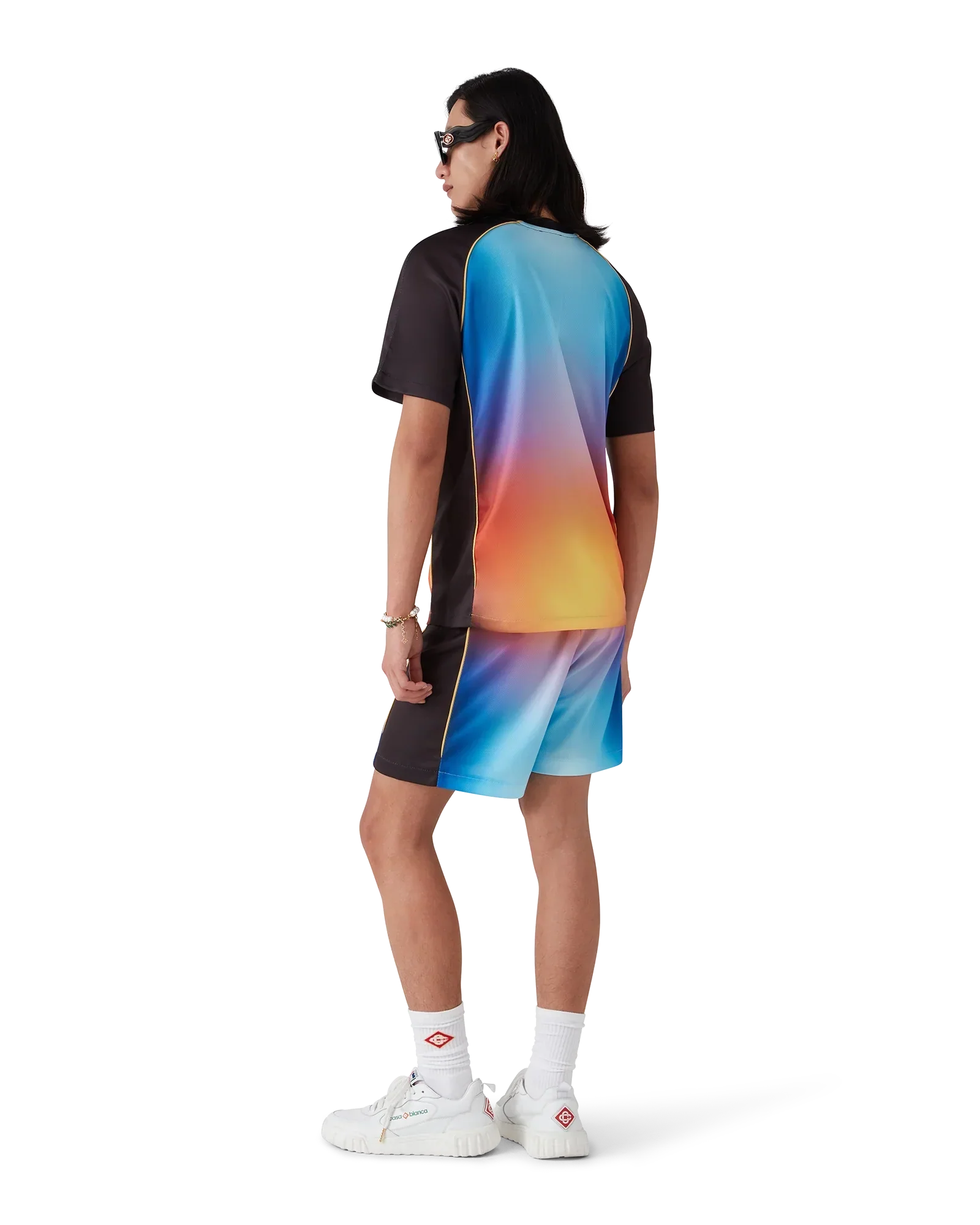 Gradient Short Sleeve Football Shirt | Casablanca Paris | Image 3
