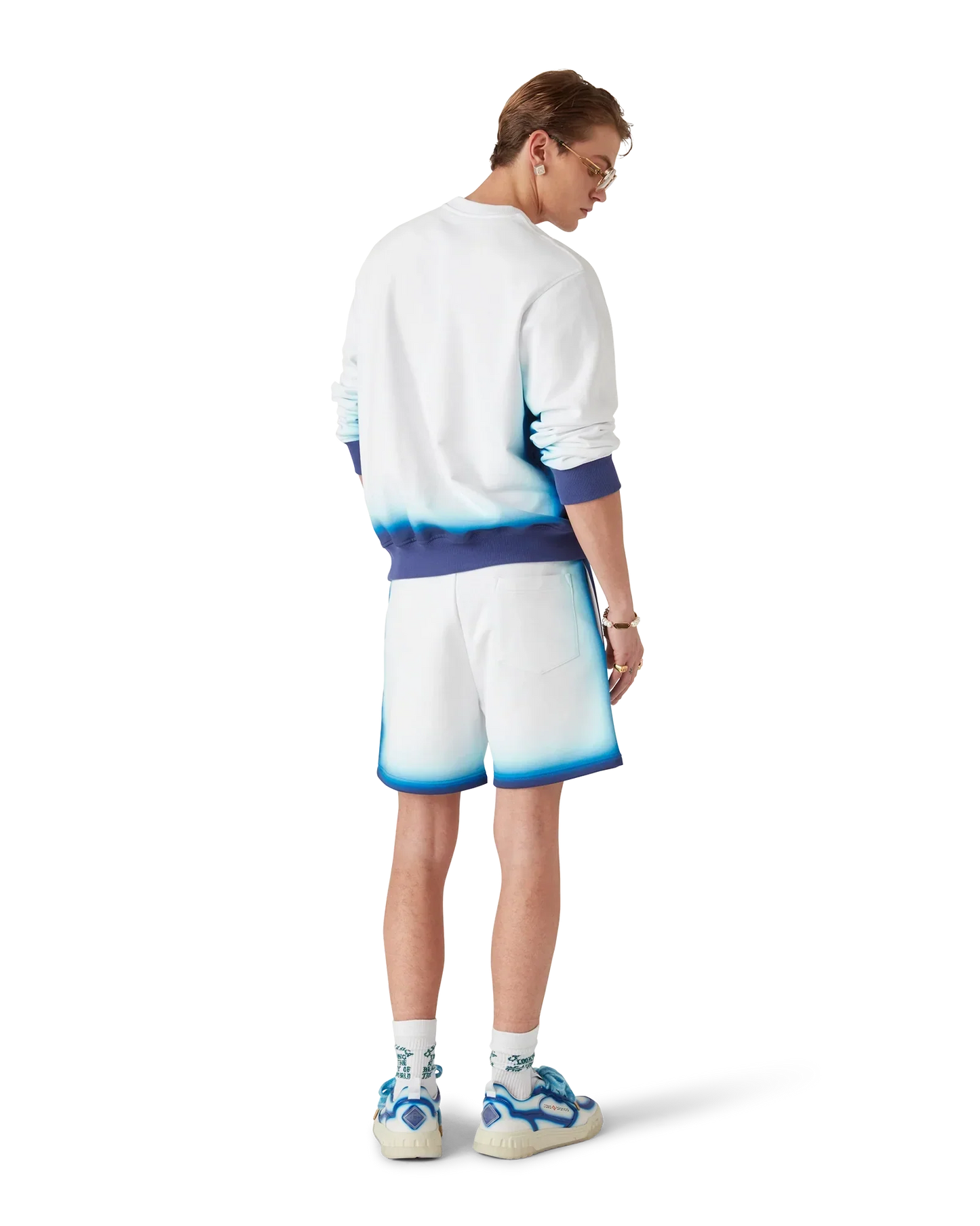 Blue Fade Sweatshorts | Casablanca Paris | Image 3