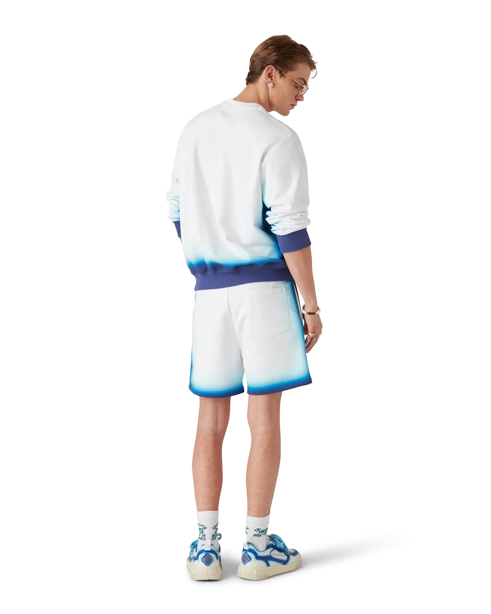 Blue Fade Sweatshorts | Casablanca Paris | Image 3