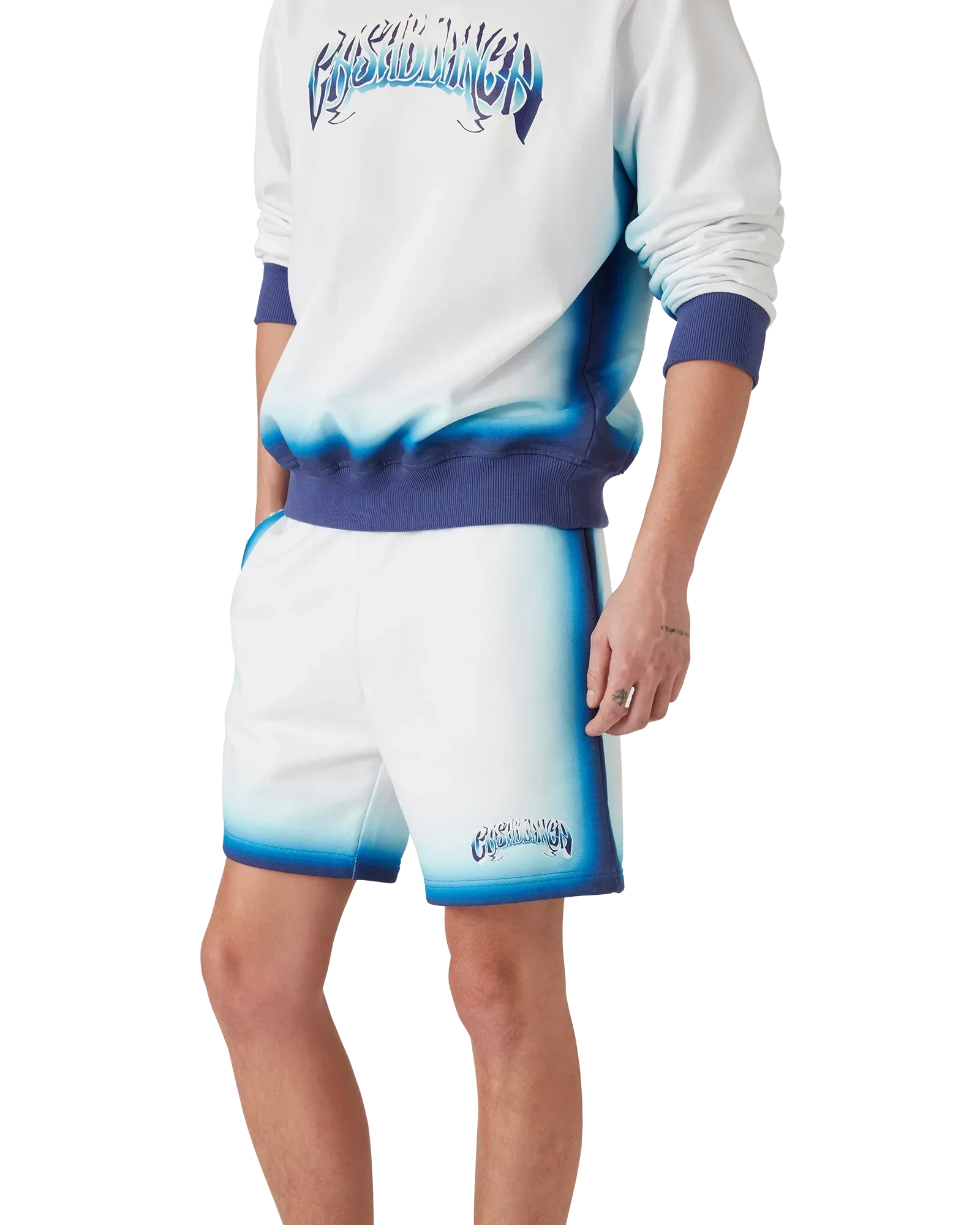 Blue Fade Sweatshorts | Casablanca Paris | Image 4