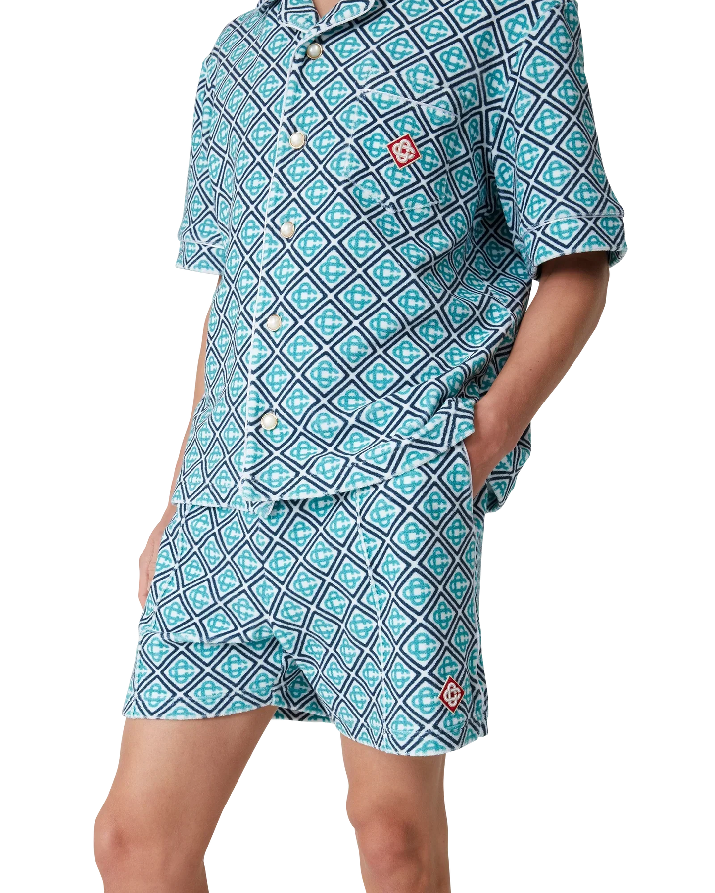 Monogram Towelling Shorts | Casablanca Paris | Image 5