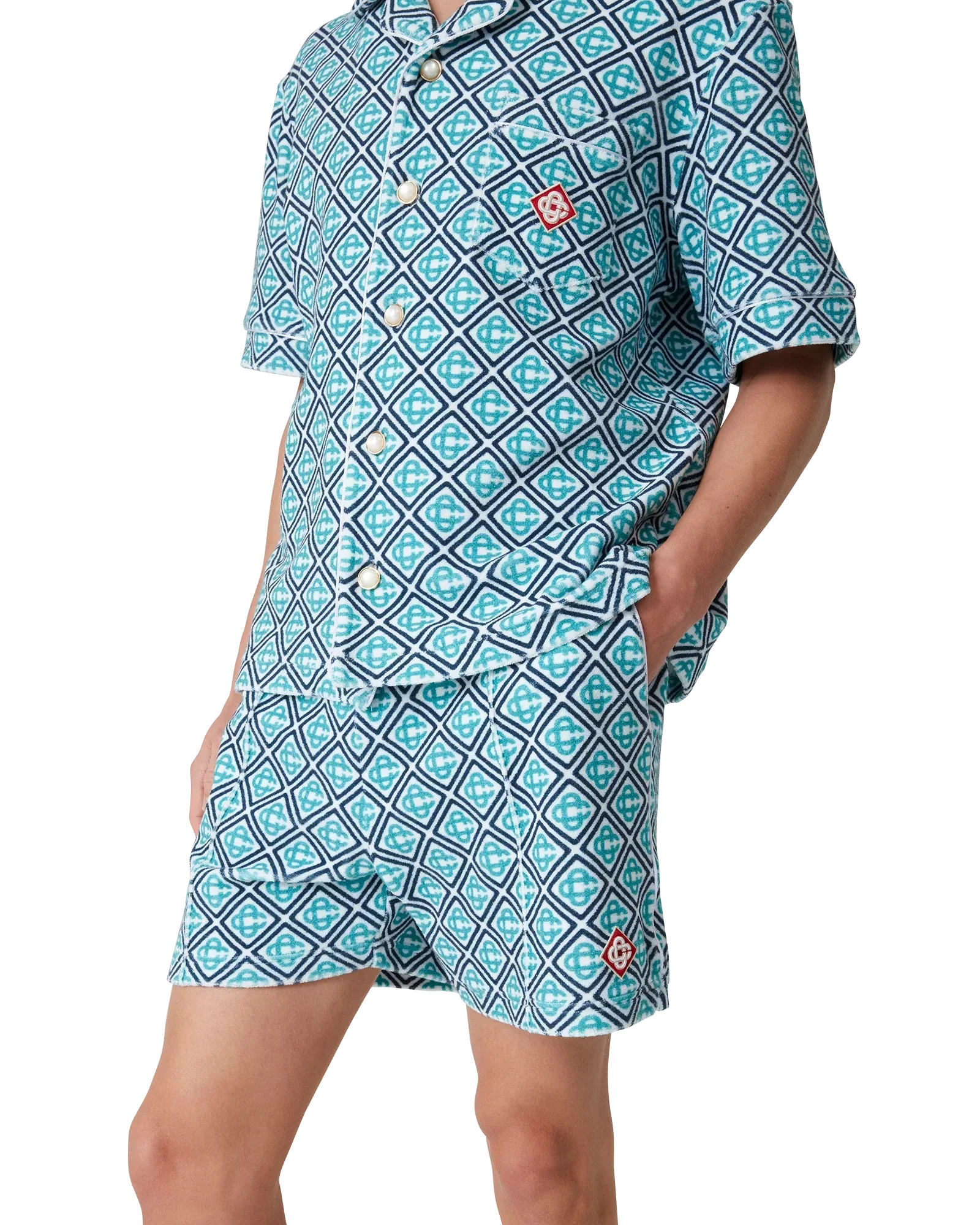 Monogram Towelling Shorts | Casablanca Paris | Image 5
