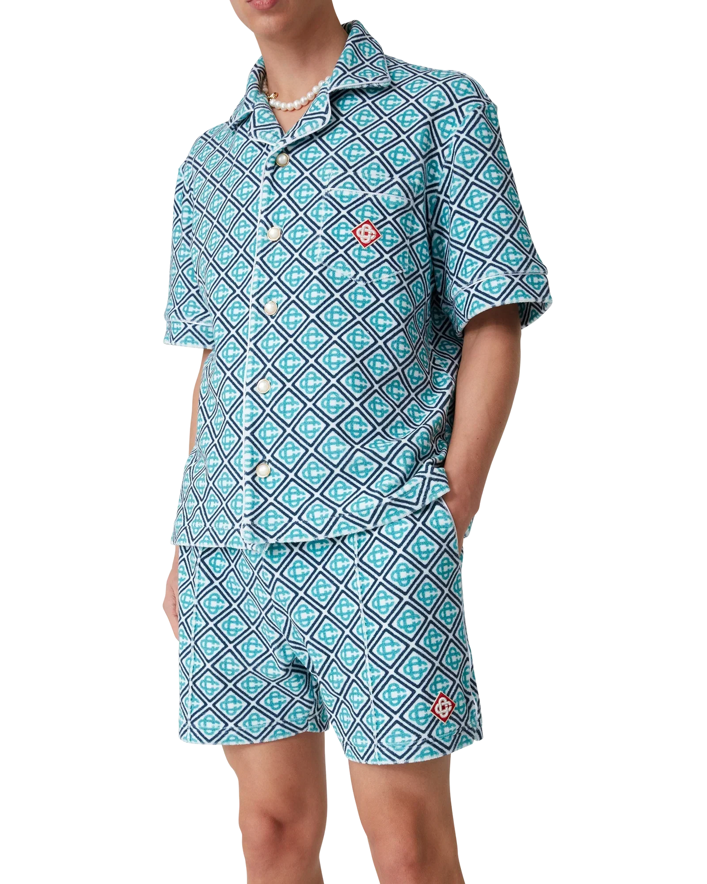 Monogram Towelling Shorts | Casablanca Paris | Image 4