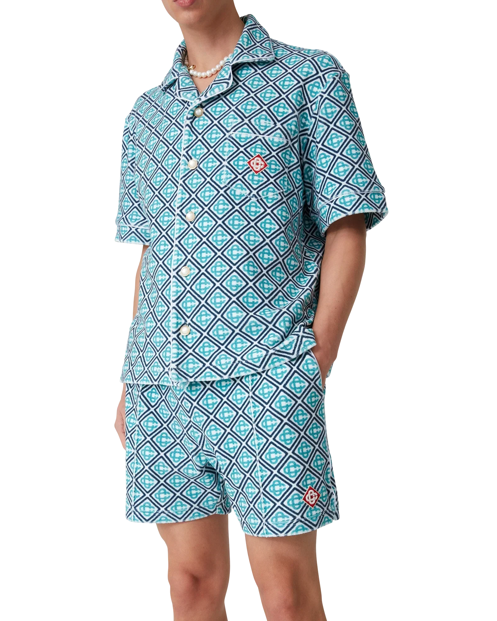 Monogram Towelling Shorts | Casablanca Paris | Image 4