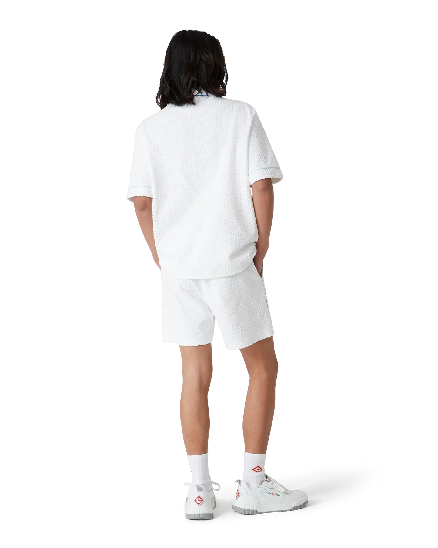 Tennis Stripe Towelling Shorts | Casablanca Paris | Image 3