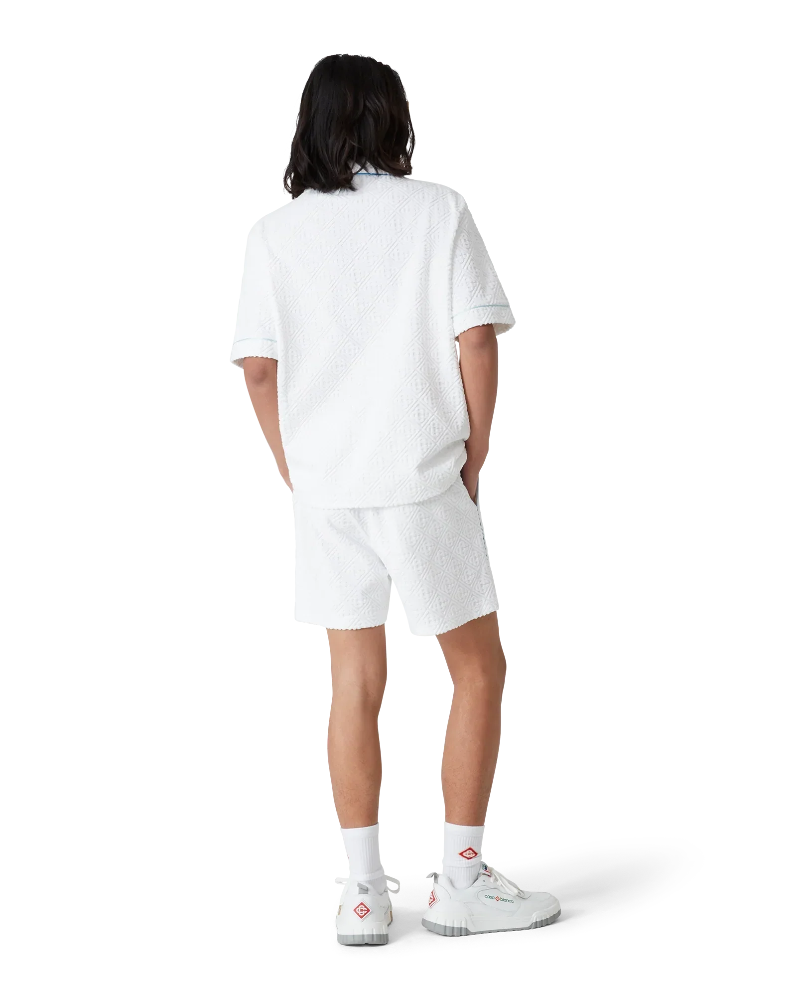 Tennis Stripe Towelling Shorts | Casablanca Paris | Image 3