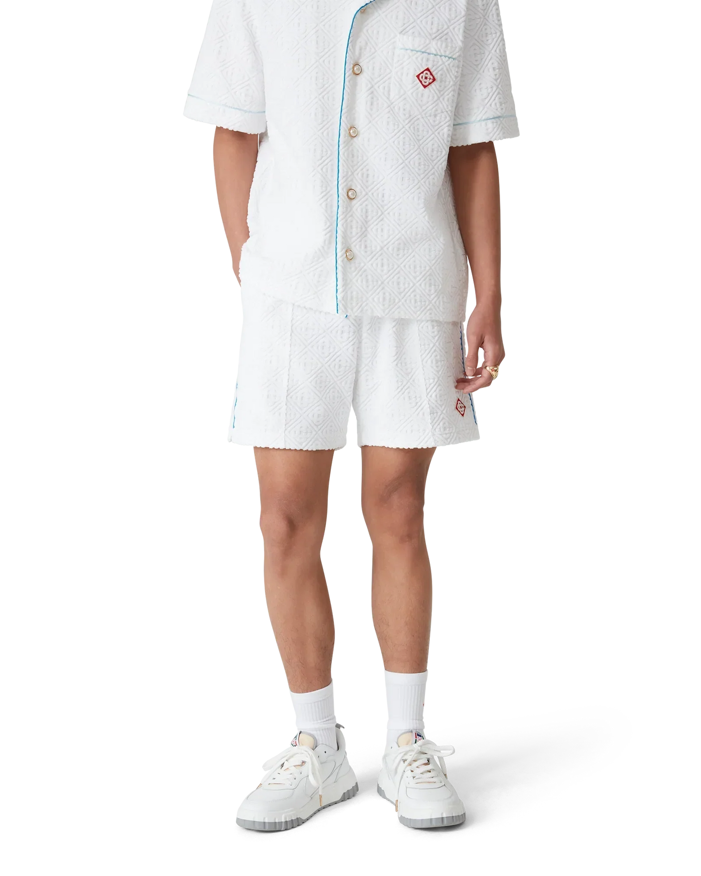 Tennis Stripe Towelling Shorts | Casablanca Paris | Image 4