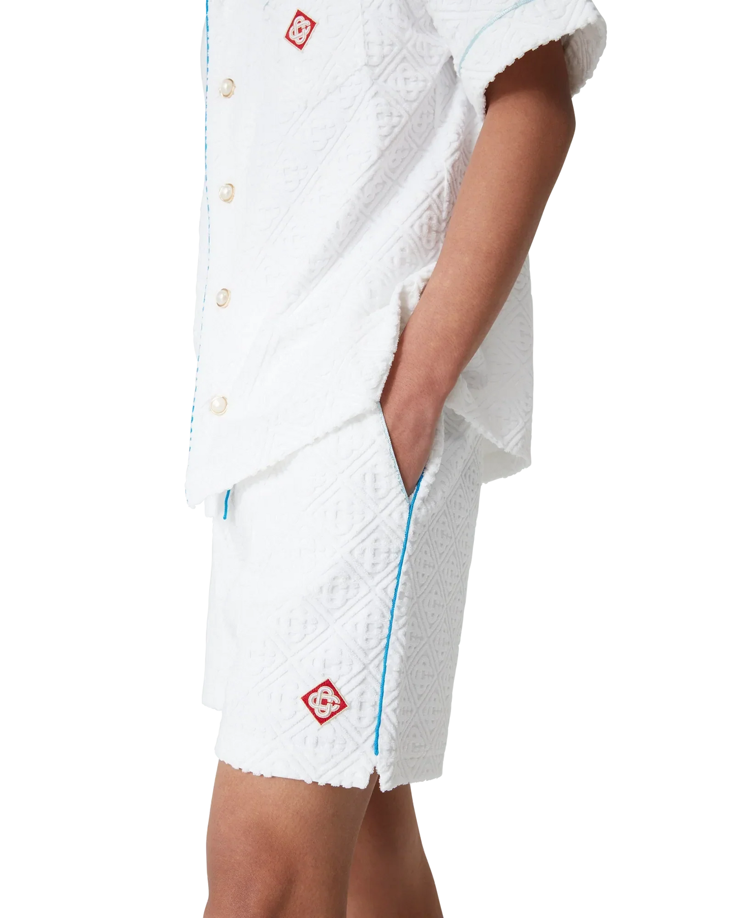 Tennis Stripe Towelling Shorts | Casablanca Paris | Image 5