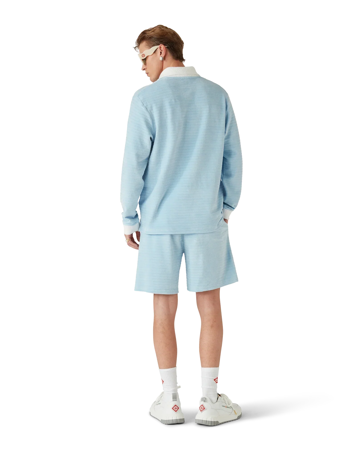 Velour Stripe Shorts | Casablanca Paris | Image 3