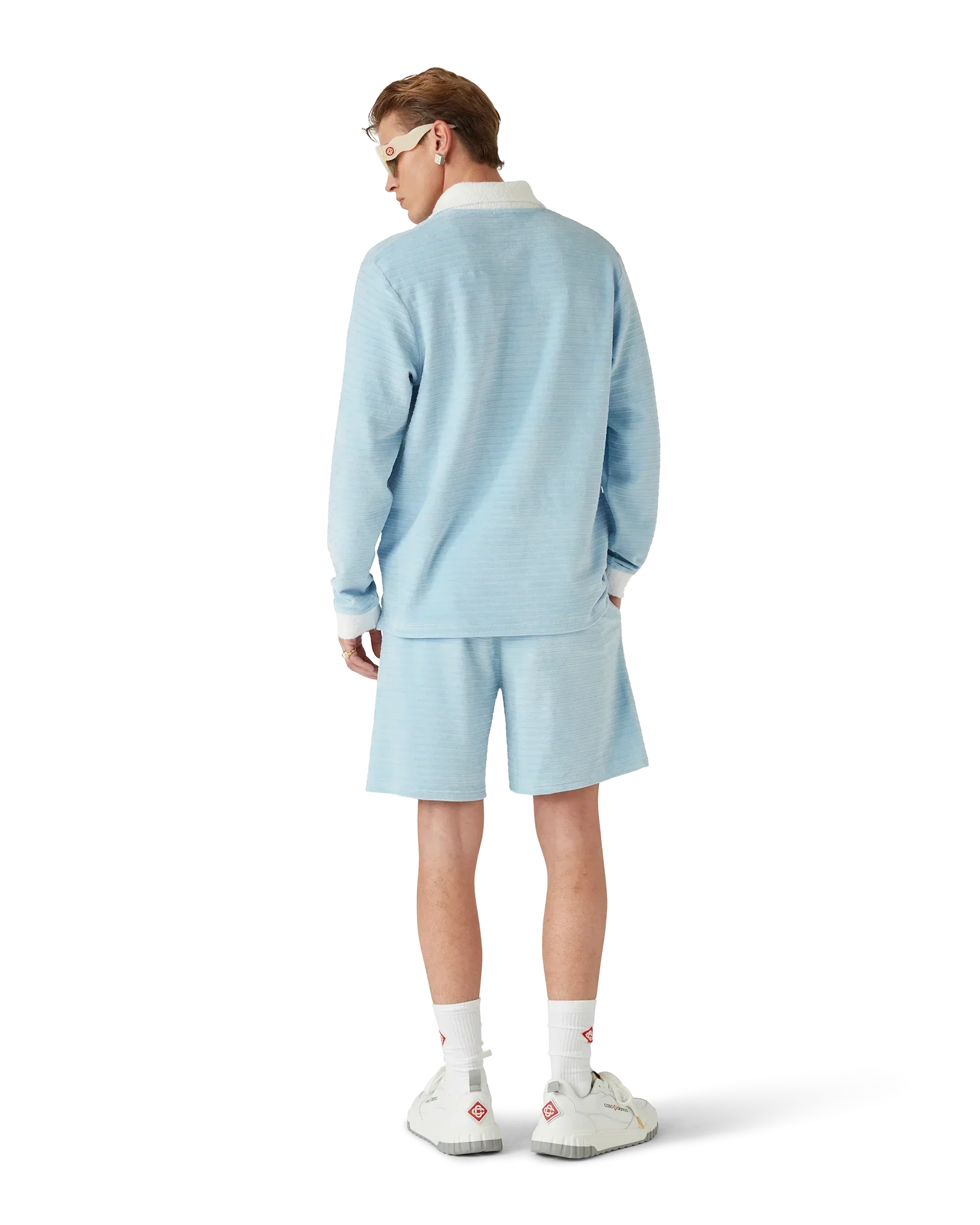 Velour Stripe Shorts | Casablanca Paris | Image 3