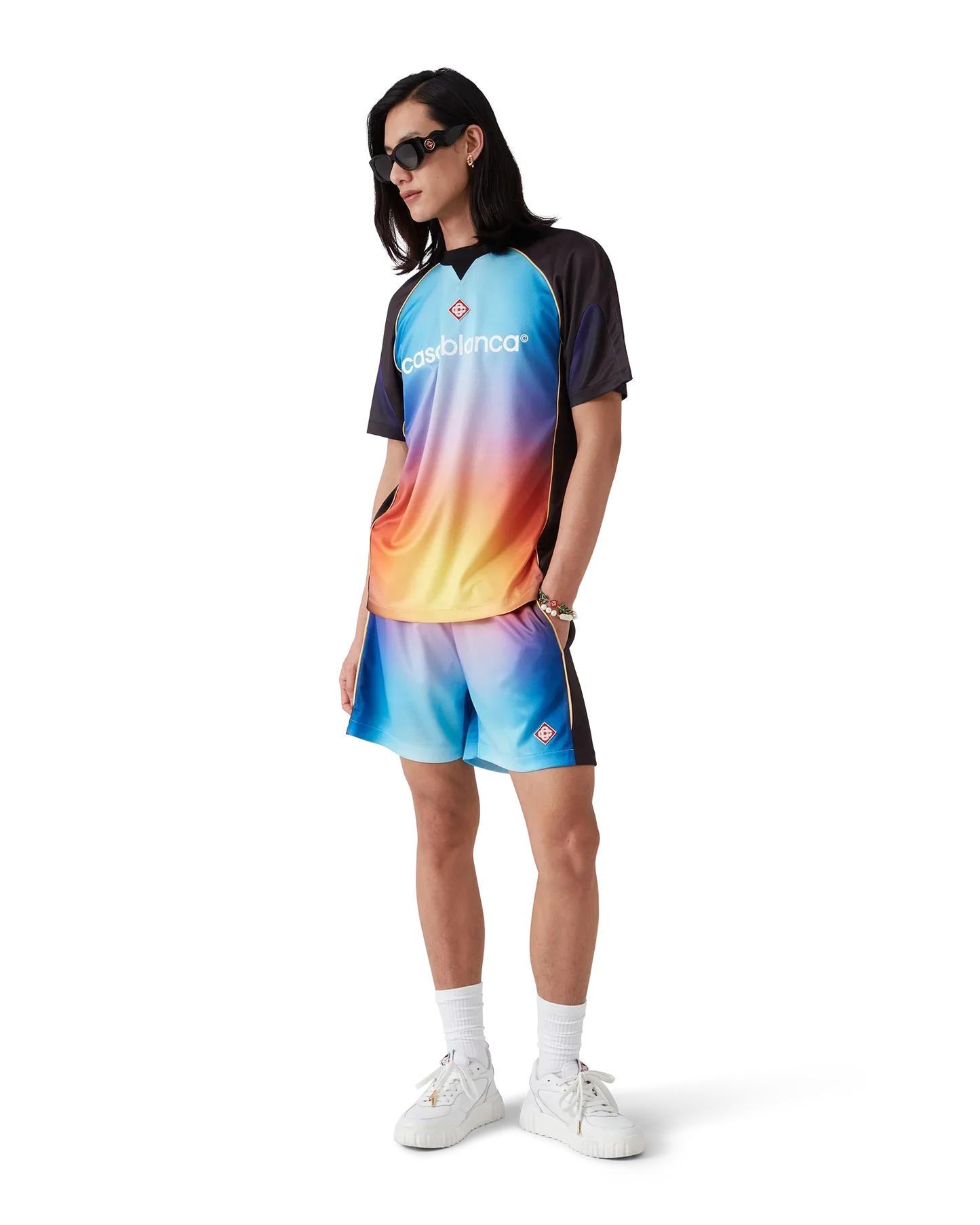 Gradient Football Shorts | Casablanca Paris | Image 2
