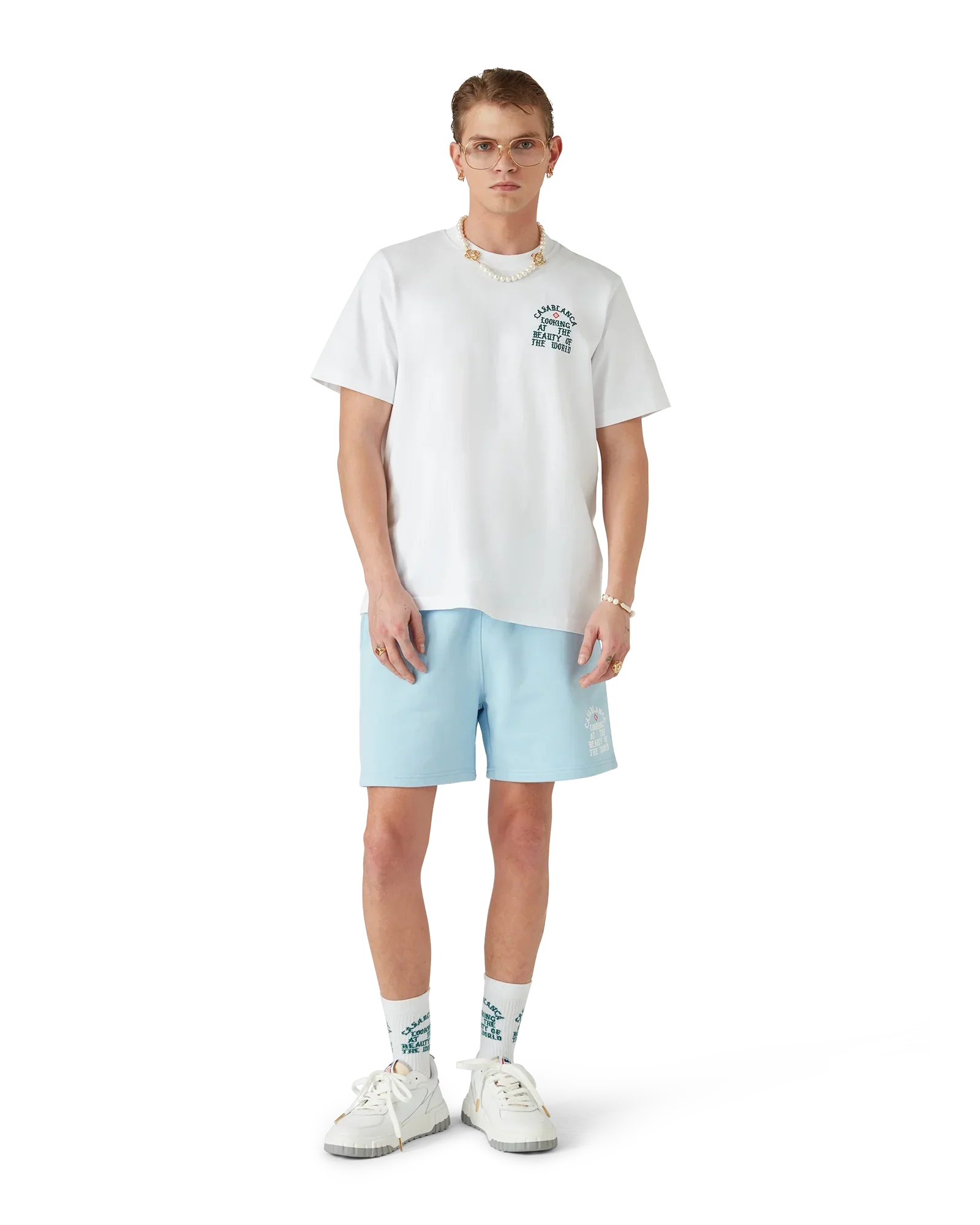 Beauty Of The World Short Sleeve T-Shirt | Casablanca Paris | Image 2