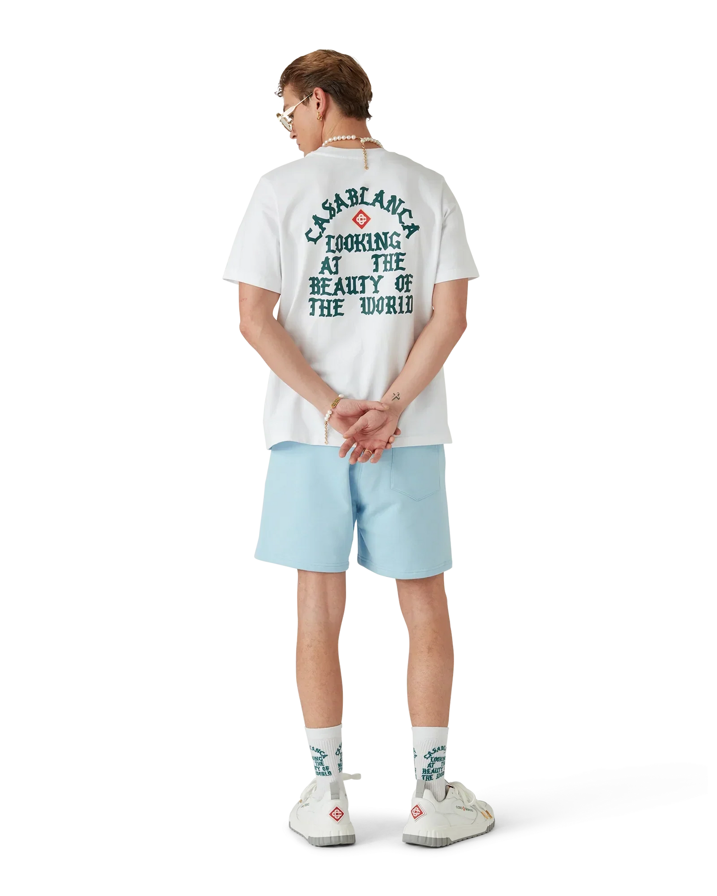 Beauty Of The World Short Sleeve T-Shirt | Casablanca Paris | Image 3