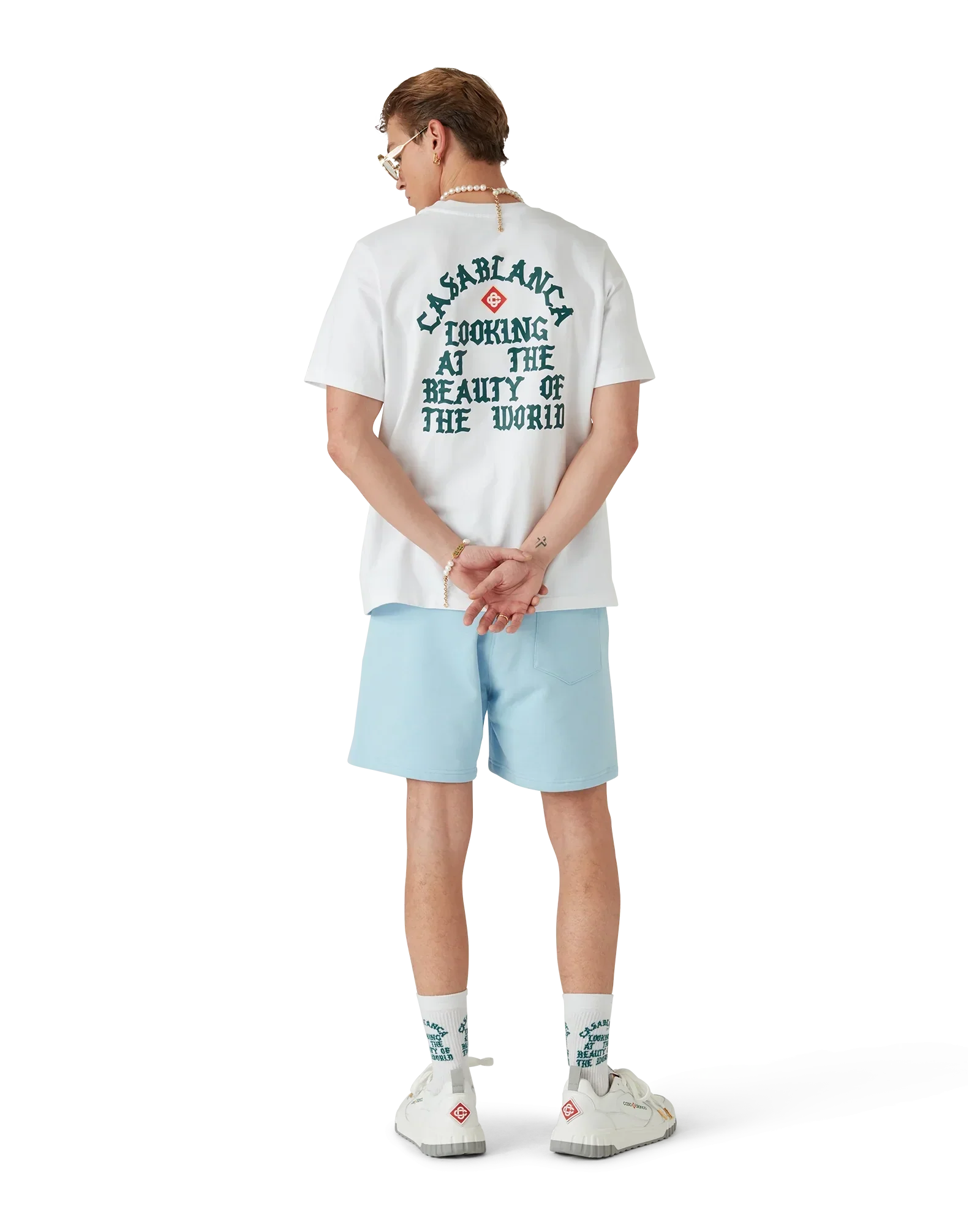 Beauty Of The World Short Sleeve T-Shirt | Casablanca Paris | Image 3