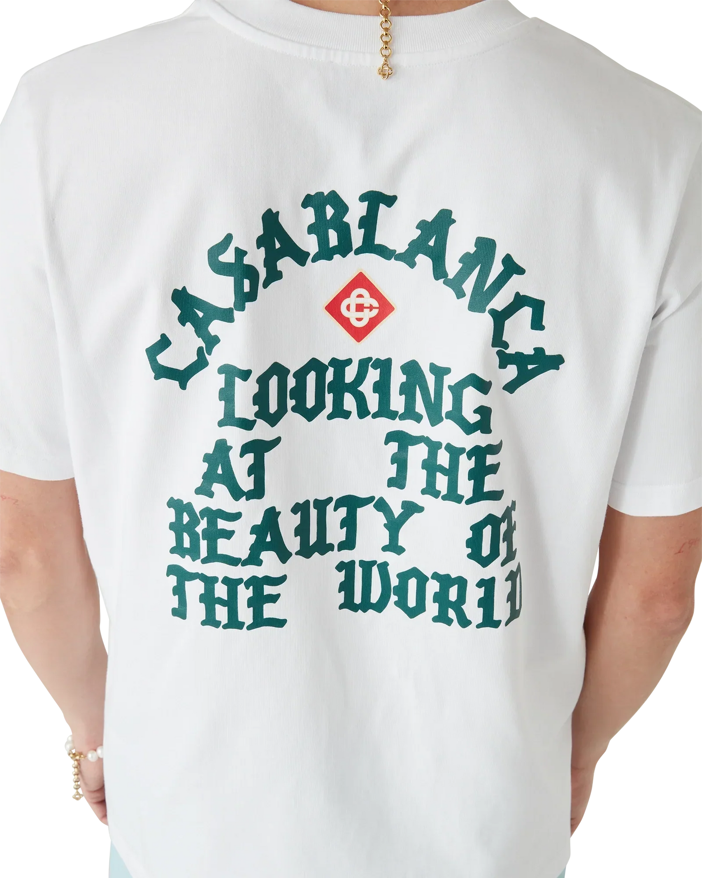 Beauty Of The World Short Sleeve T-Shirt | Casablanca Paris | Image 5