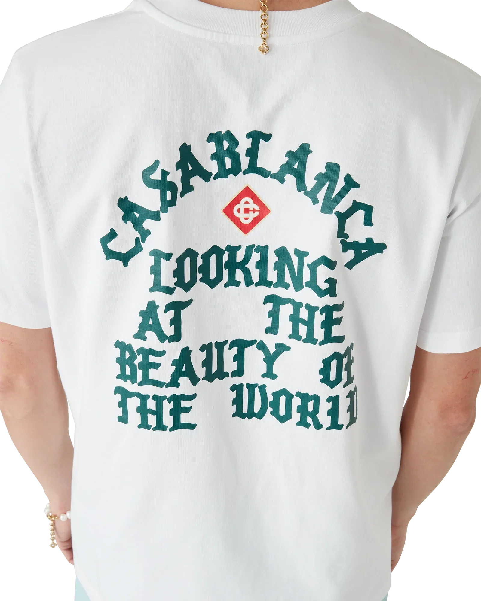 Beauty Of The World Short Sleeve T-Shirt | Casablanca Paris | Image 5