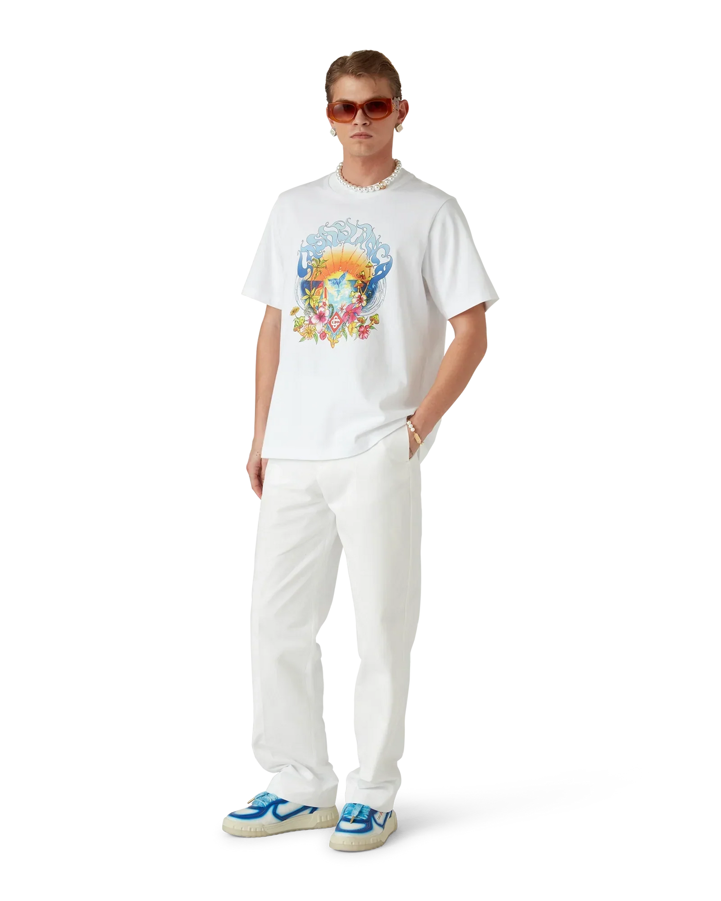 Surf Trip Short Sleeve T-Shirt | Casablanca Paris | Image 2