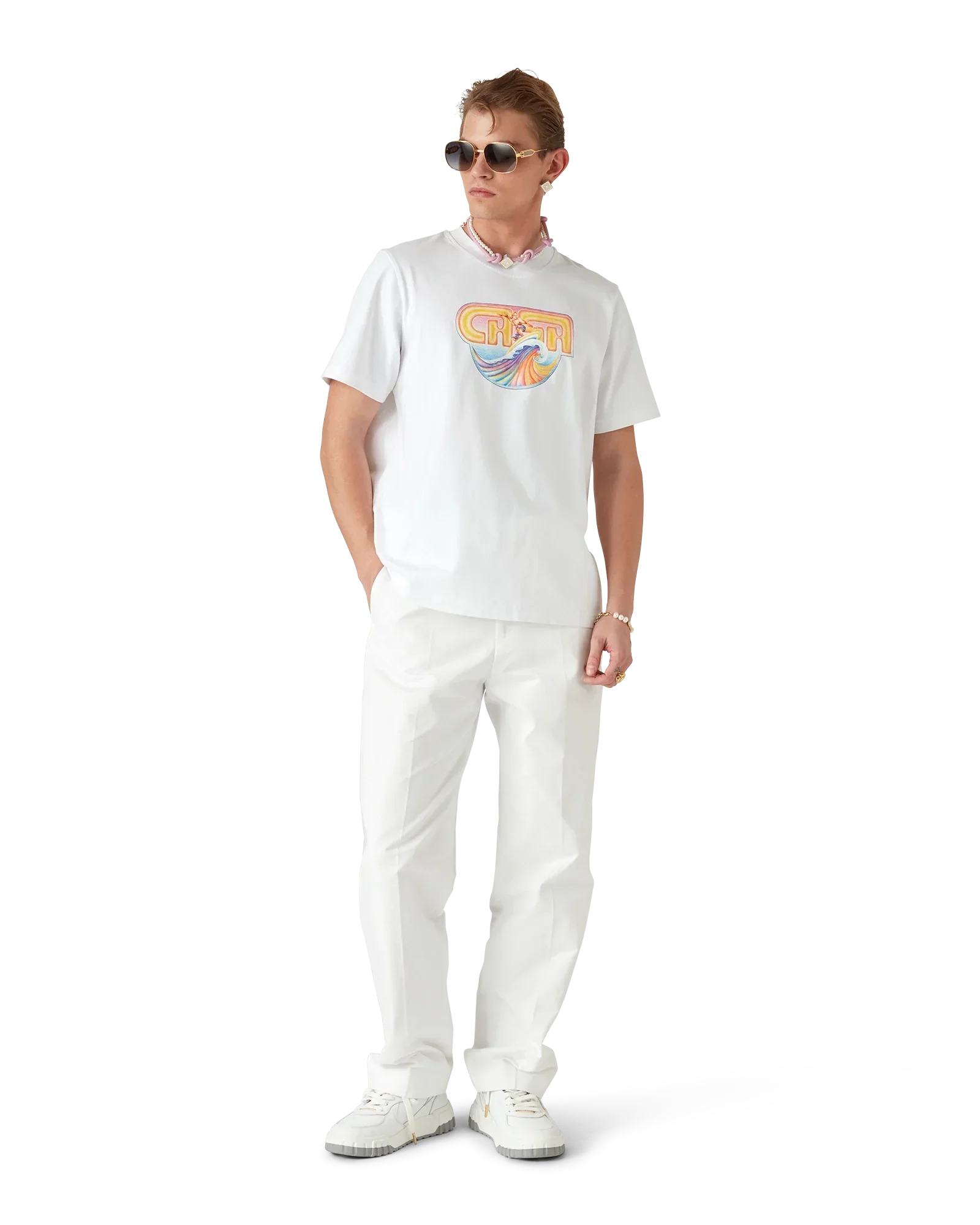 Casa Surf Short Sleeve T-Shirt | Casablanca Paris | Image 2