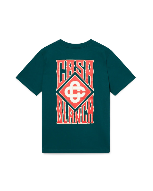 Gothic Logo Short Sleeve T-Shirt | Casablanca Paris | Image 1