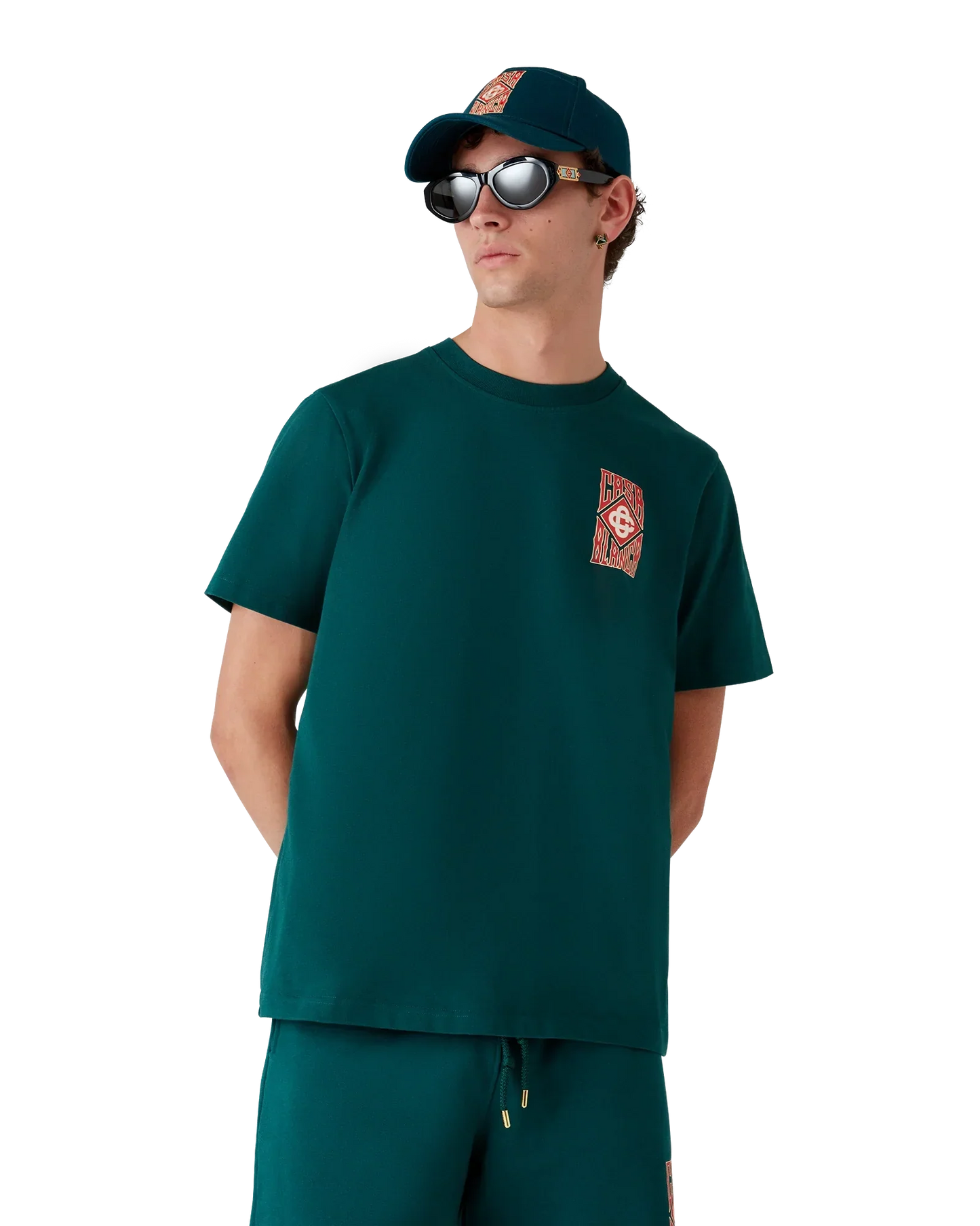 Gothic Logo Short Sleeve T-Shirt | Casablanca Paris | Image 4