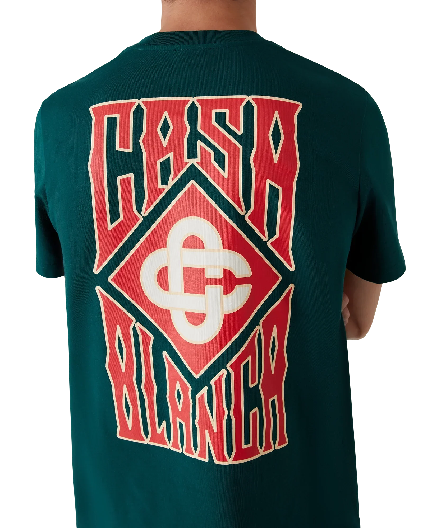 Gothic Logo Short Sleeve T-Shirt | Casablanca Paris | Image 5