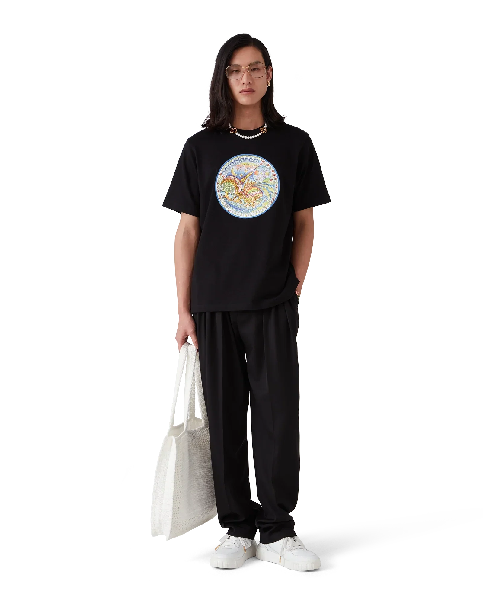The Four Elements Short Sleeve T-Shirt | Casablanca Paris | Image 2
