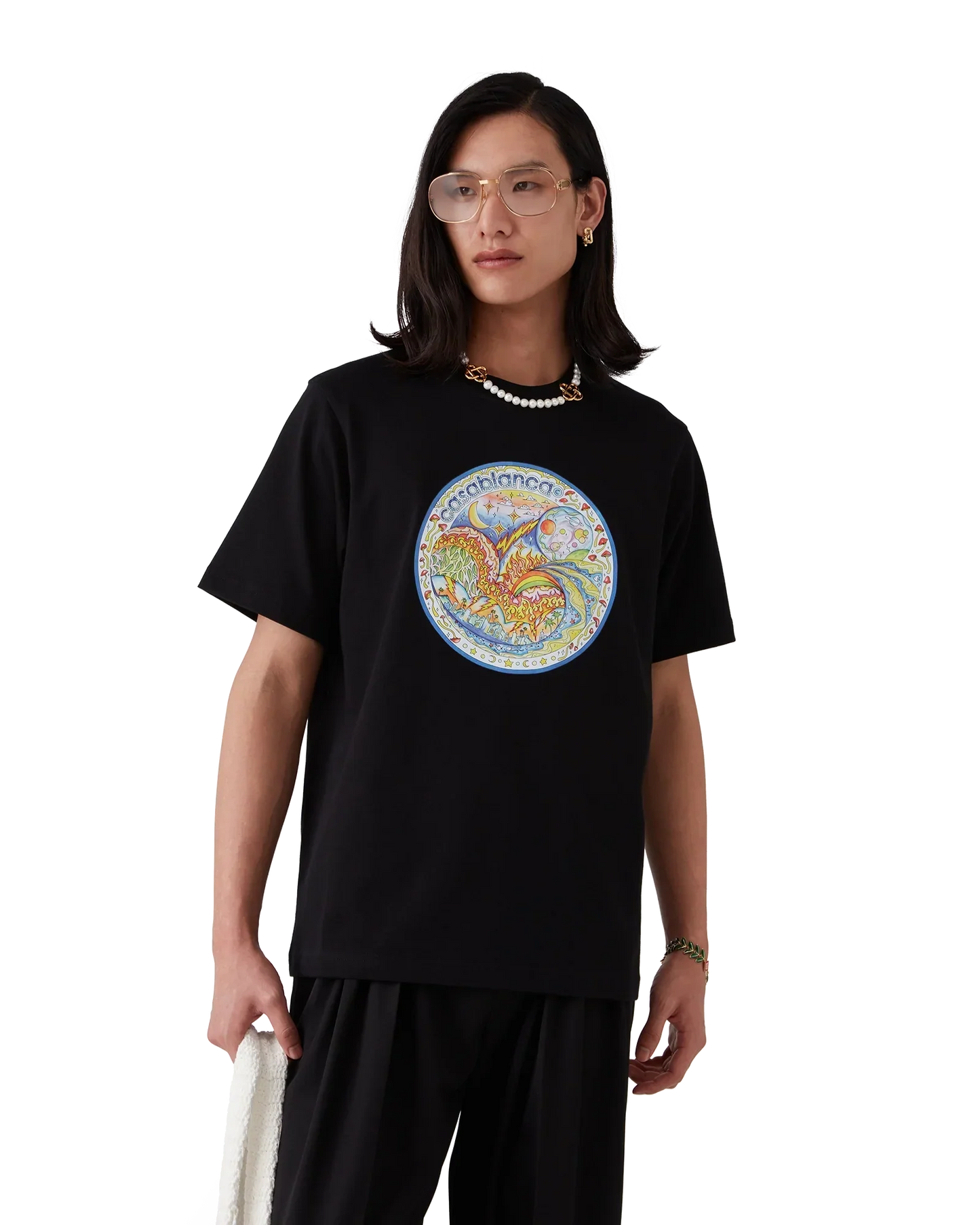 The Four Elements Short Sleeve T-Shirt | Casablanca Paris | Image 4