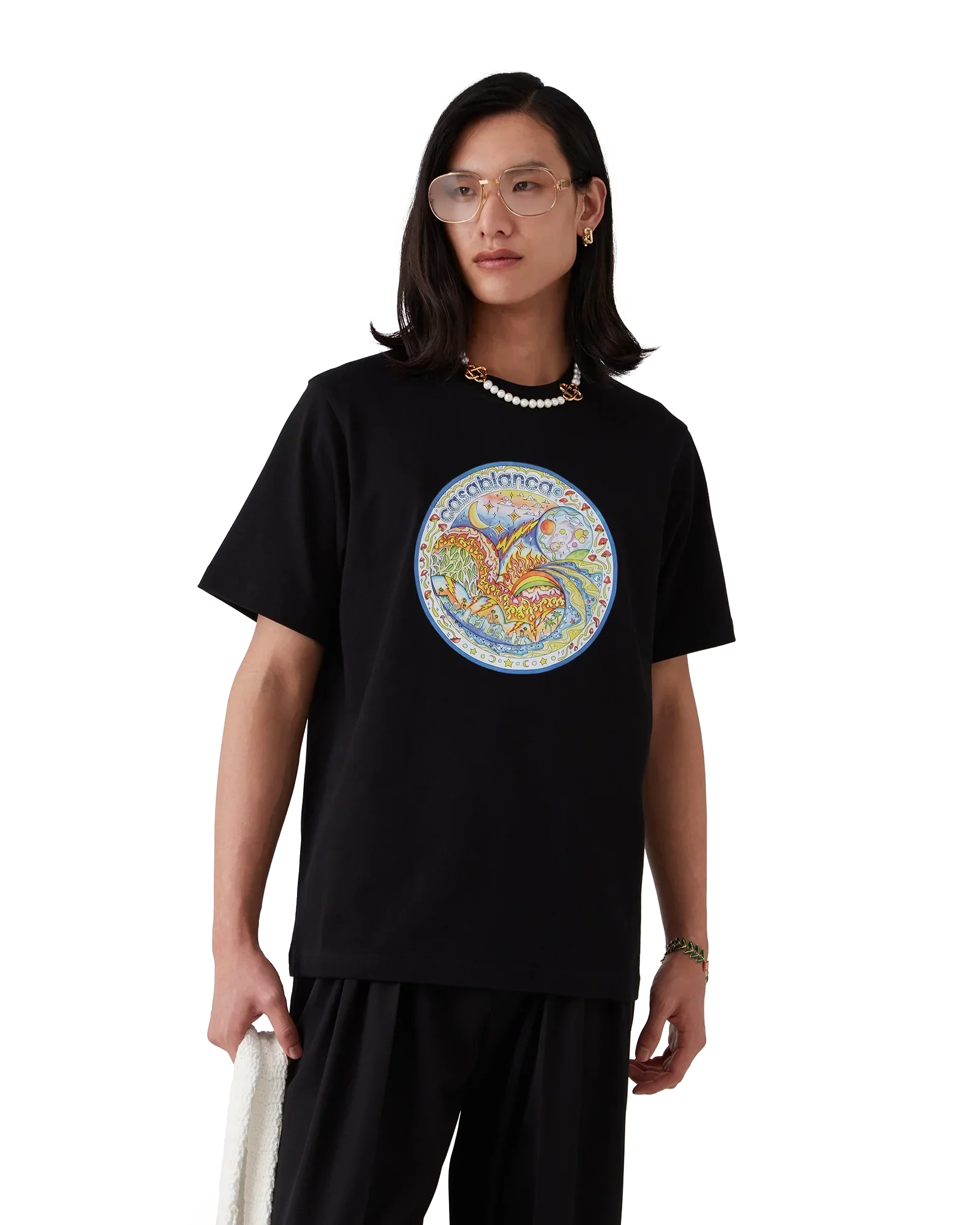 The Four Elements Short Sleeve T-Shirt | Casablanca Paris | Image 4