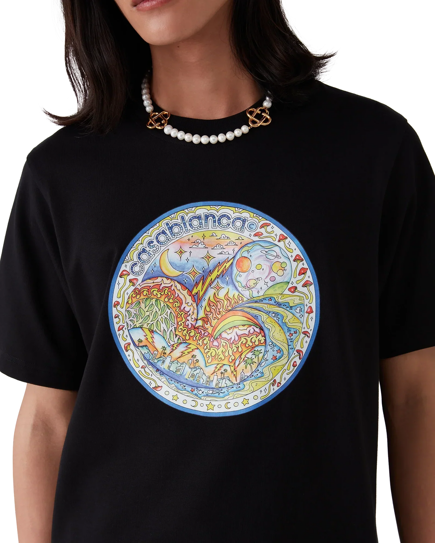 The Four Elements Short Sleeve T-Shirt | Casablanca Paris | Image 5