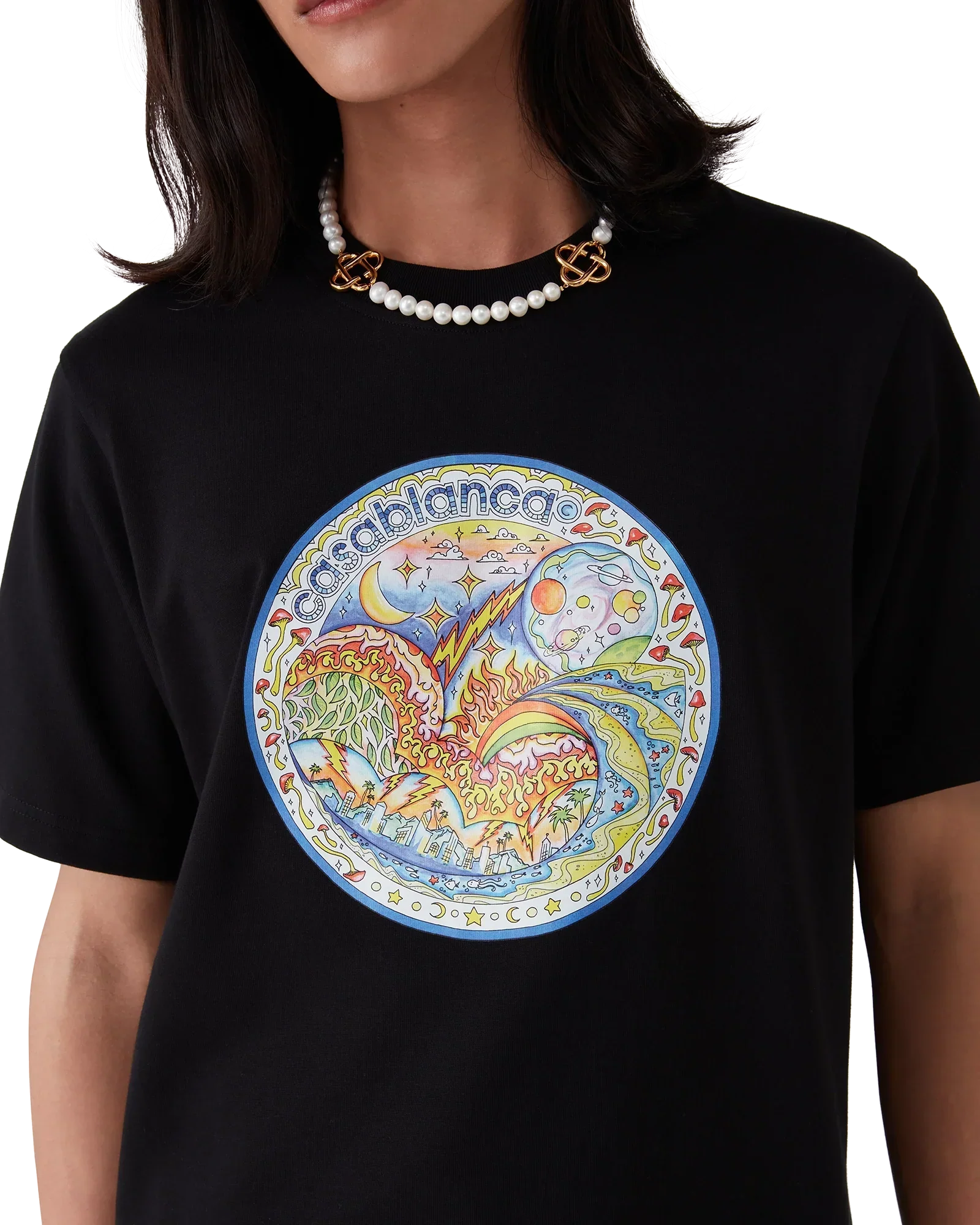 The Four Elements Short Sleeve T-Shirt | Casablanca Paris | Image 5