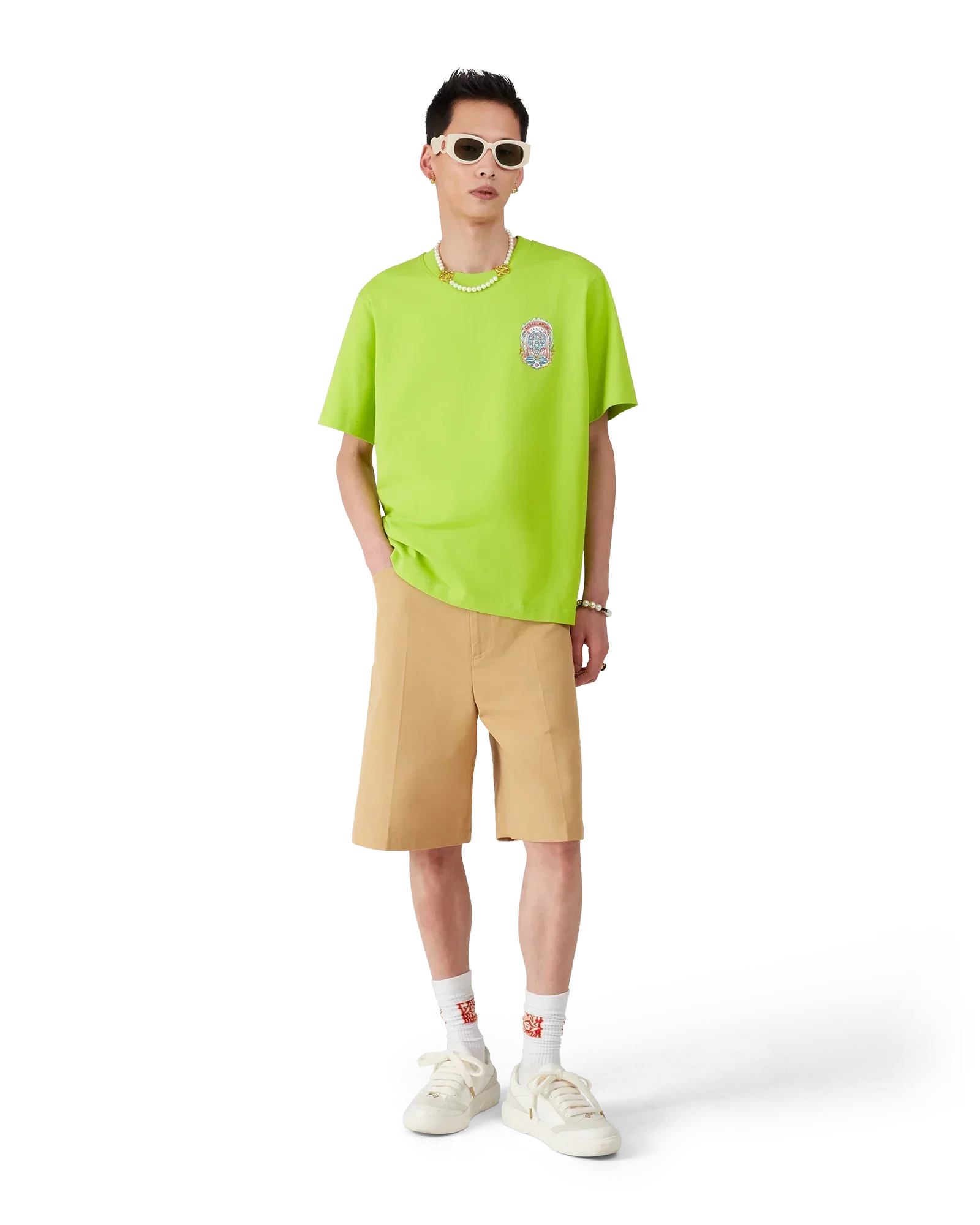 Casa Way Skate Short Sleeve T-Shirt | Casablanca Paris | Image 2