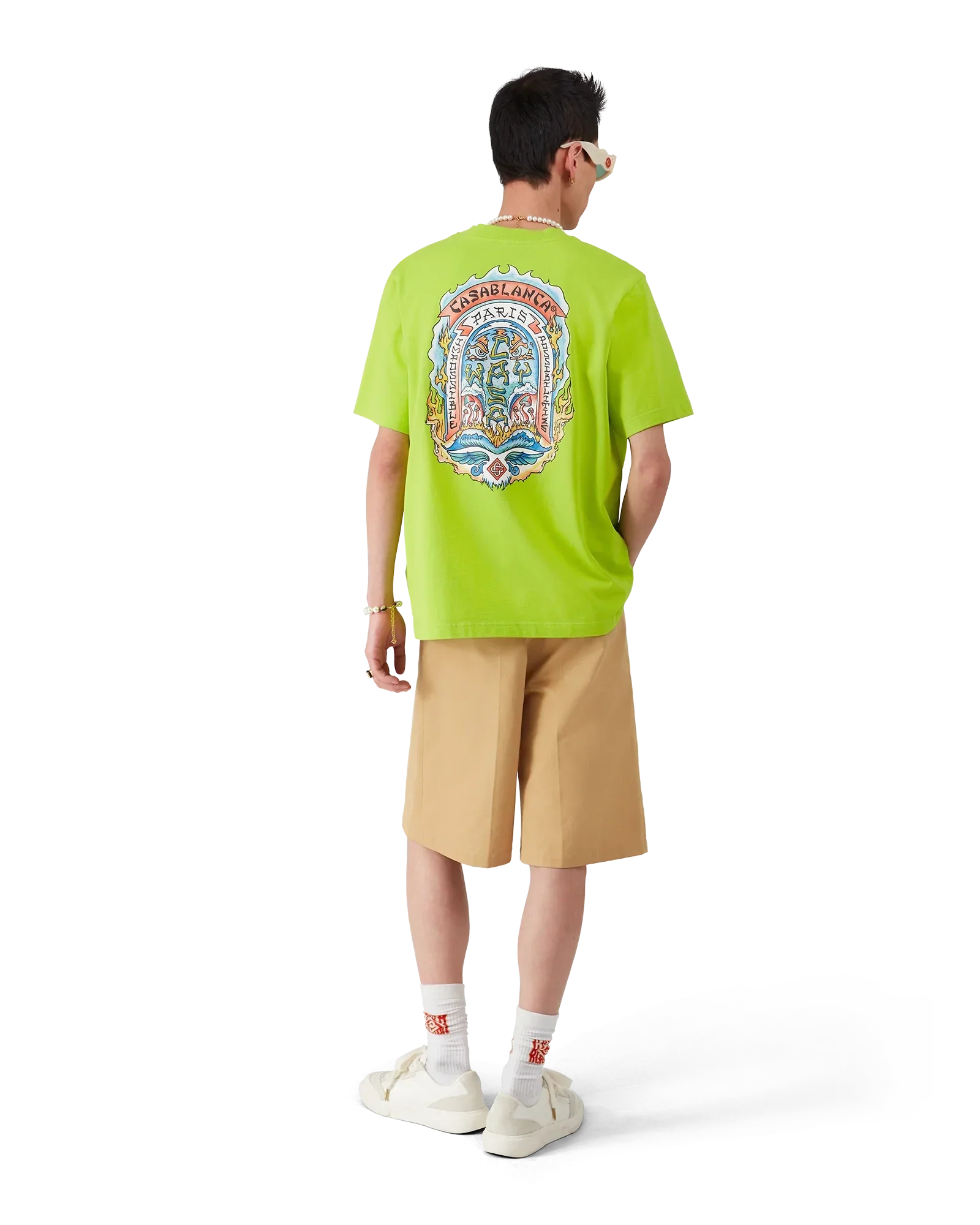 Casa Way Skate Short Sleeve T-Shirt | Casablanca Paris | Image 5
