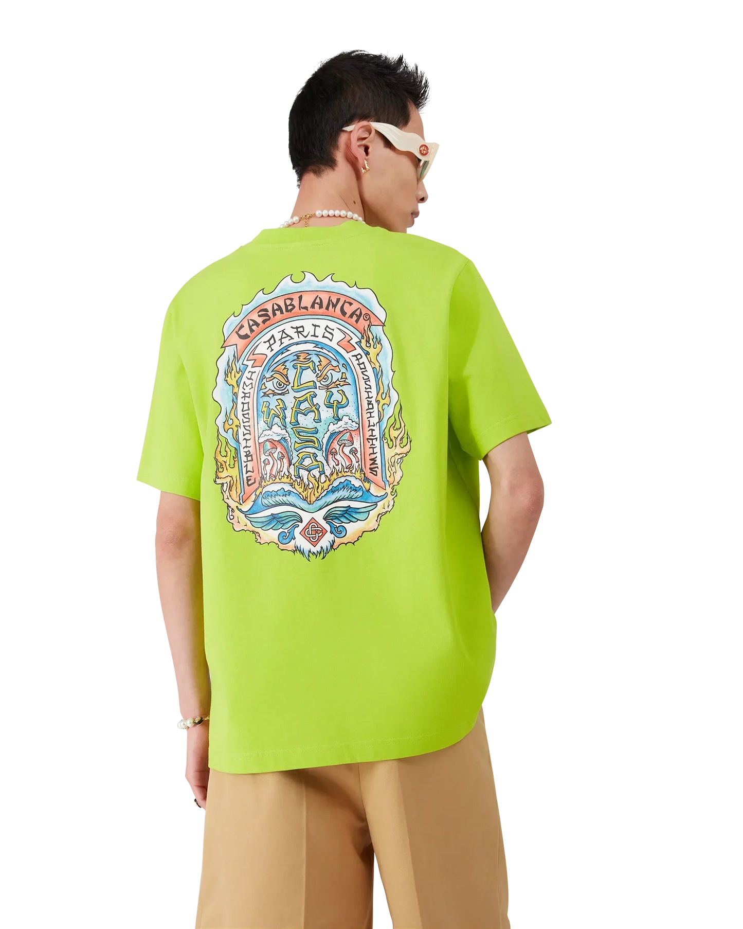 Casa Way Skate Short Sleeve T-Shirt | Casablanca Paris | Image 4