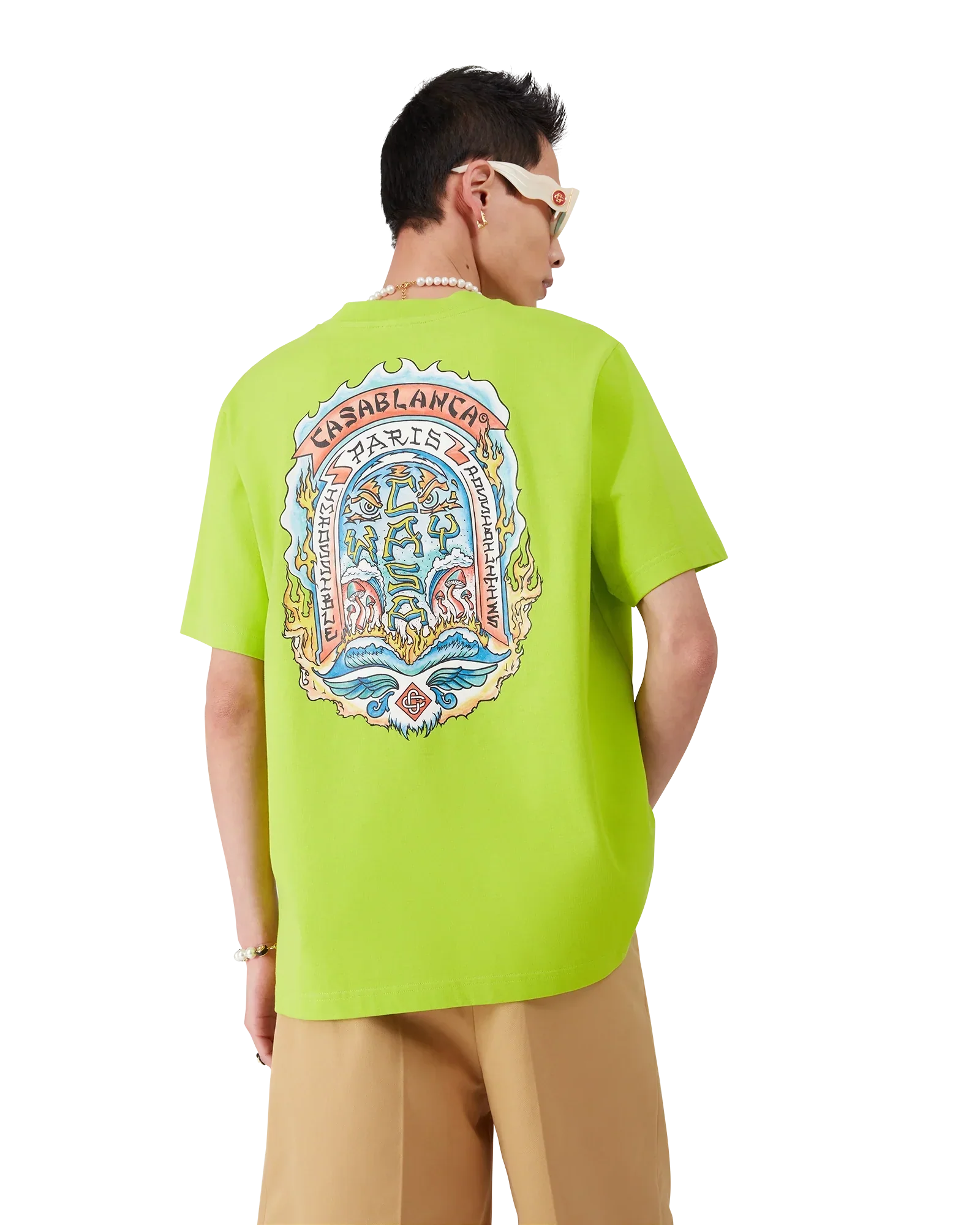 Casa Way Skate Short Sleeve T-Shirt | Casablanca Paris | Image 4